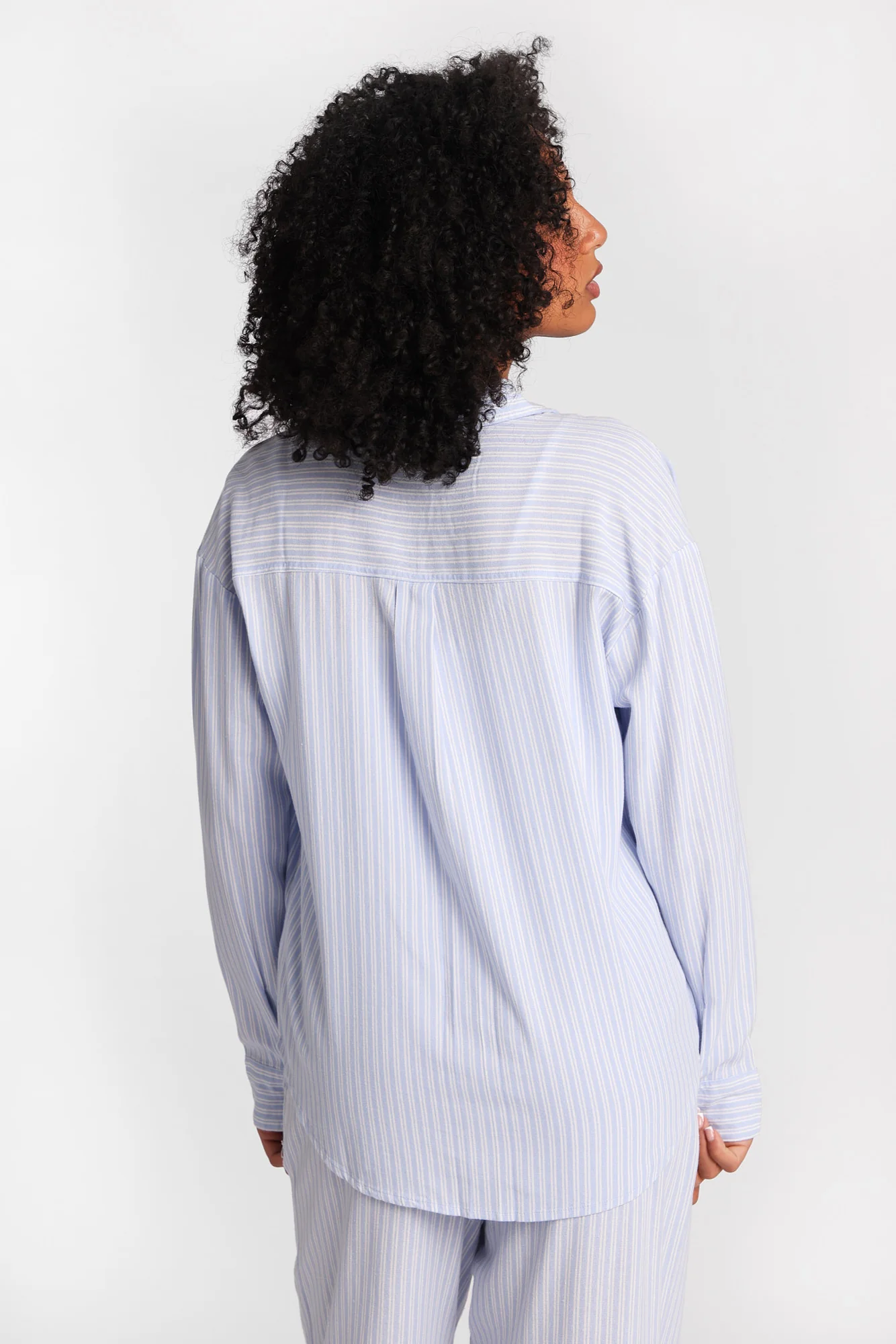 Linen-Blend Oversized Button-Up Shirt - Image 11