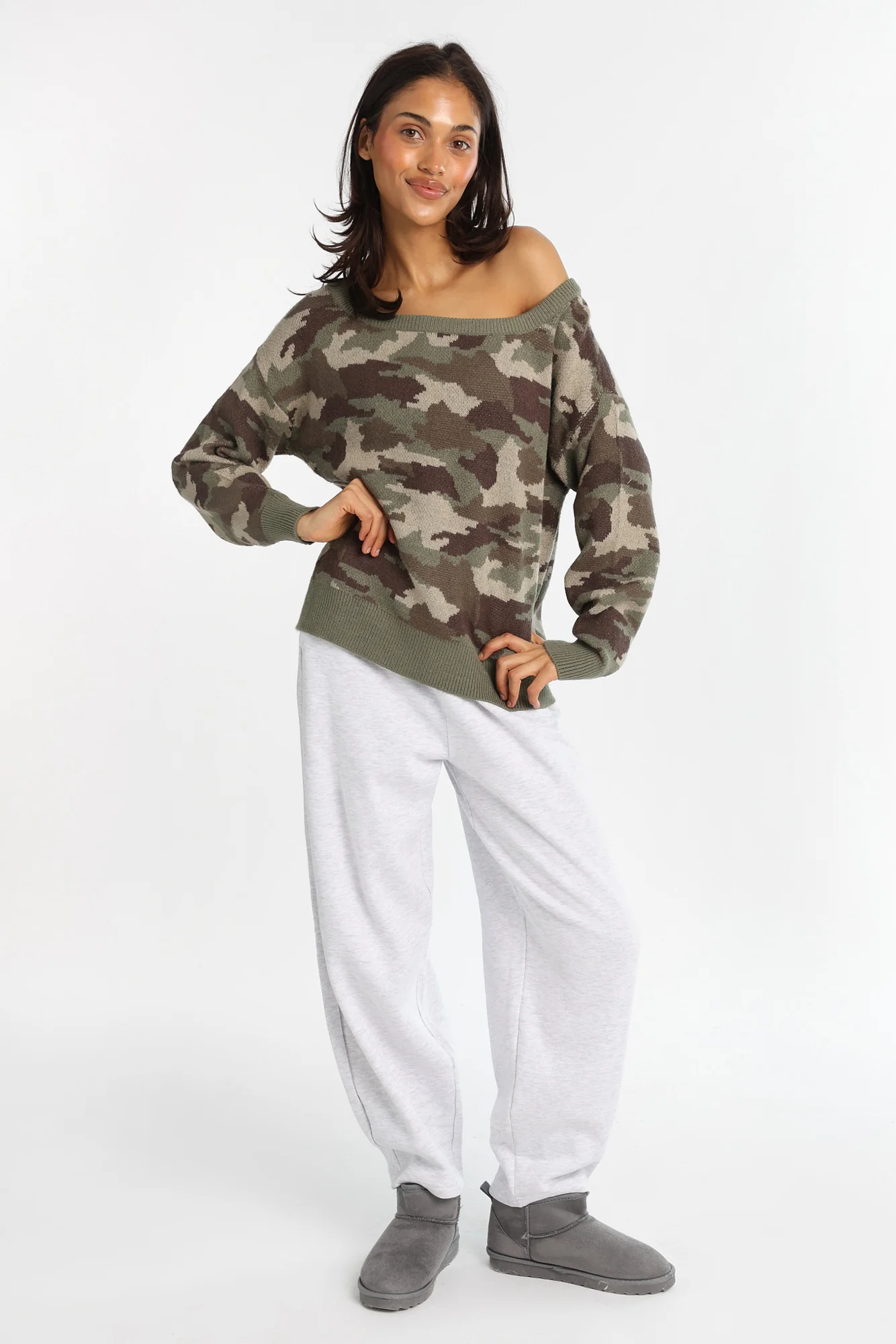 Graphic Off-Shoulder Sweater - Image 15