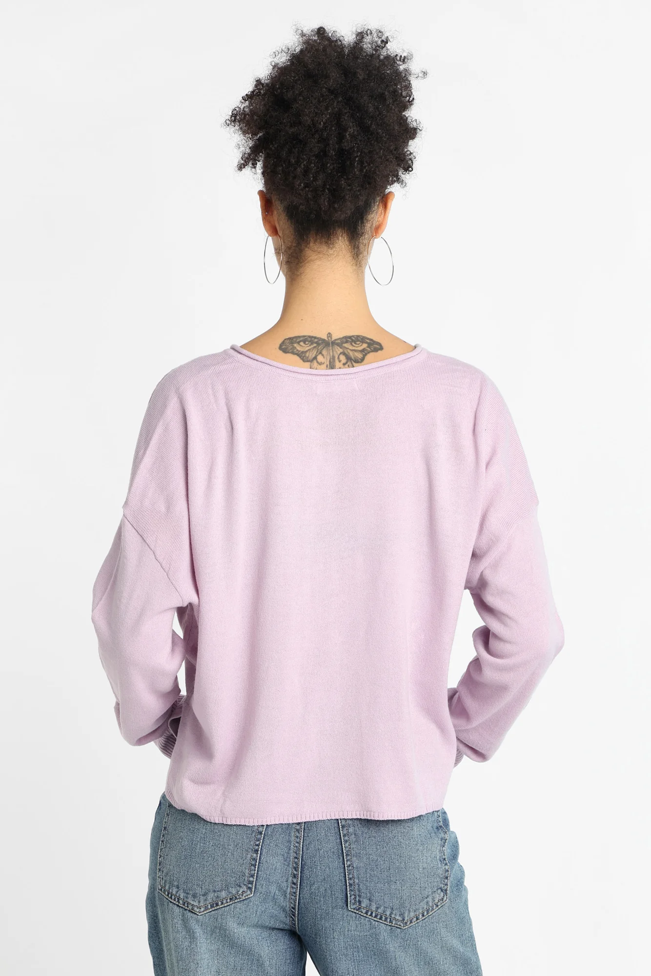 Graphic Notch Neck Sweater - Image 16