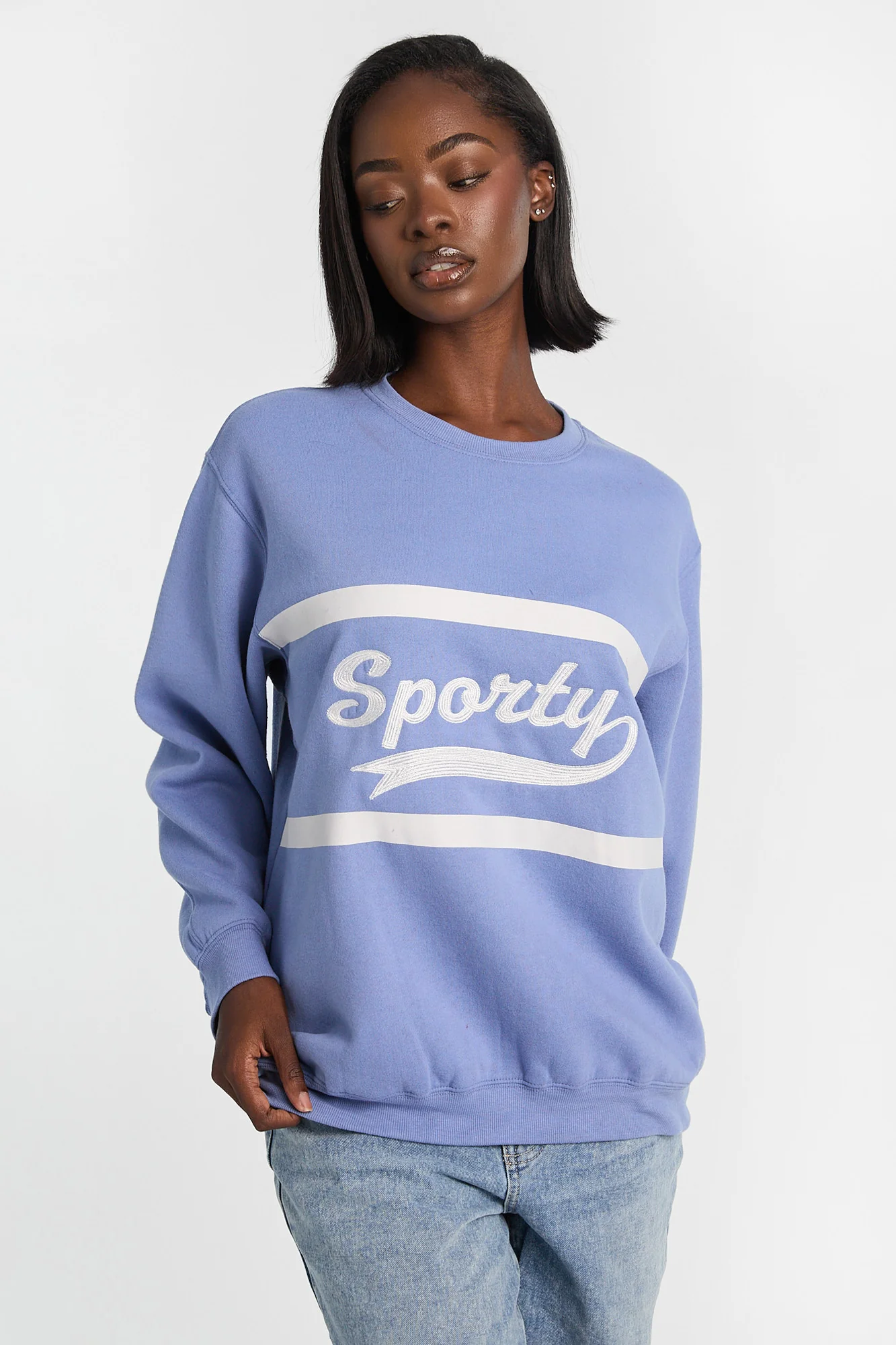 Oversized Crew Neck Sweatshirt - Image 18