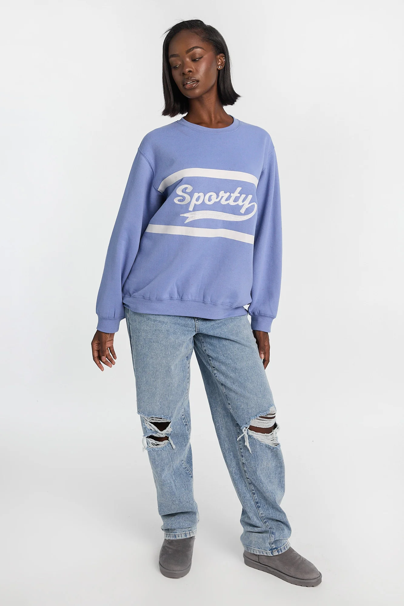 Oversized Crew Neck Sweatshirt - Image 21