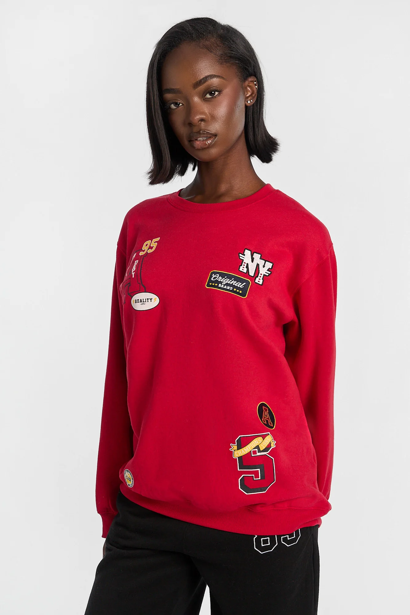 Oversized Crew Neck Sweatshirt - Image 22