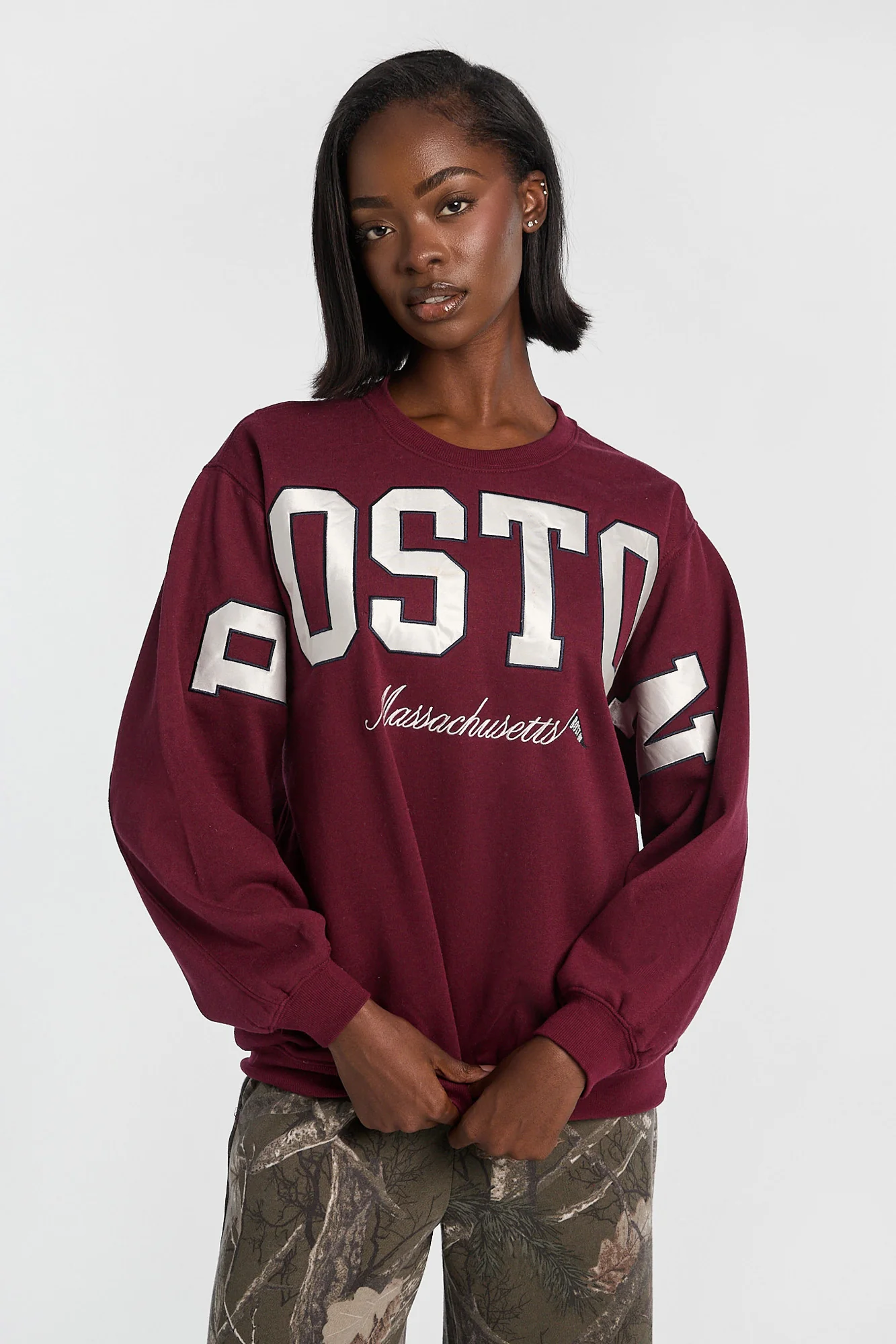 Oversized Crew Neck Sweatshirt - Image 26