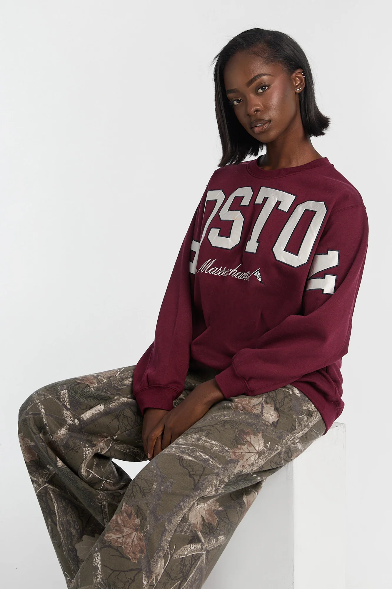 Oversized Crew Neck Sweatshirt - Image 30