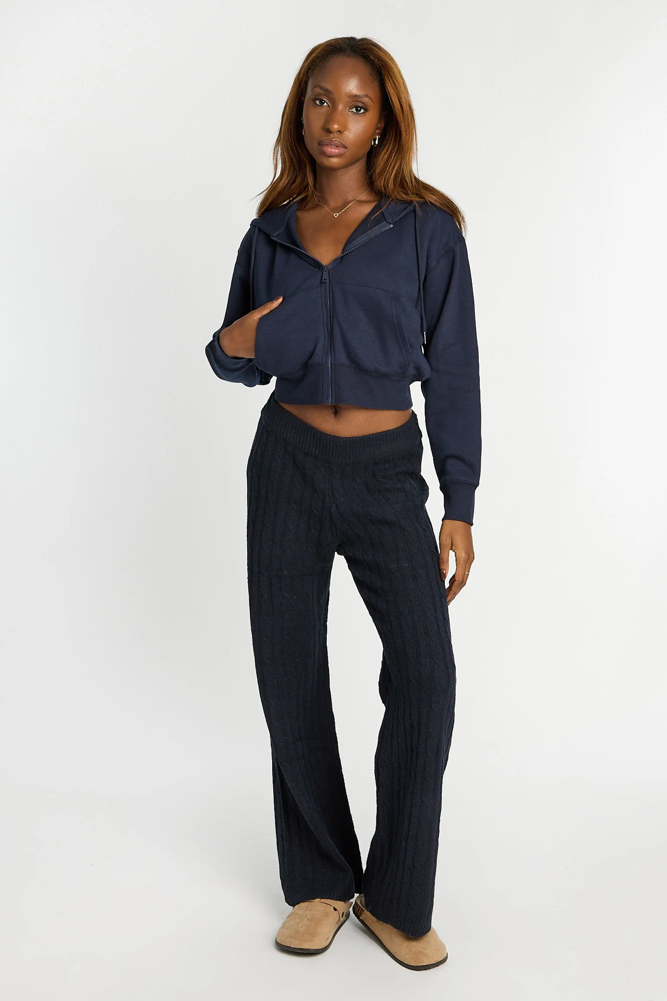 Zip-Up Midi Hoodie - Image 20
