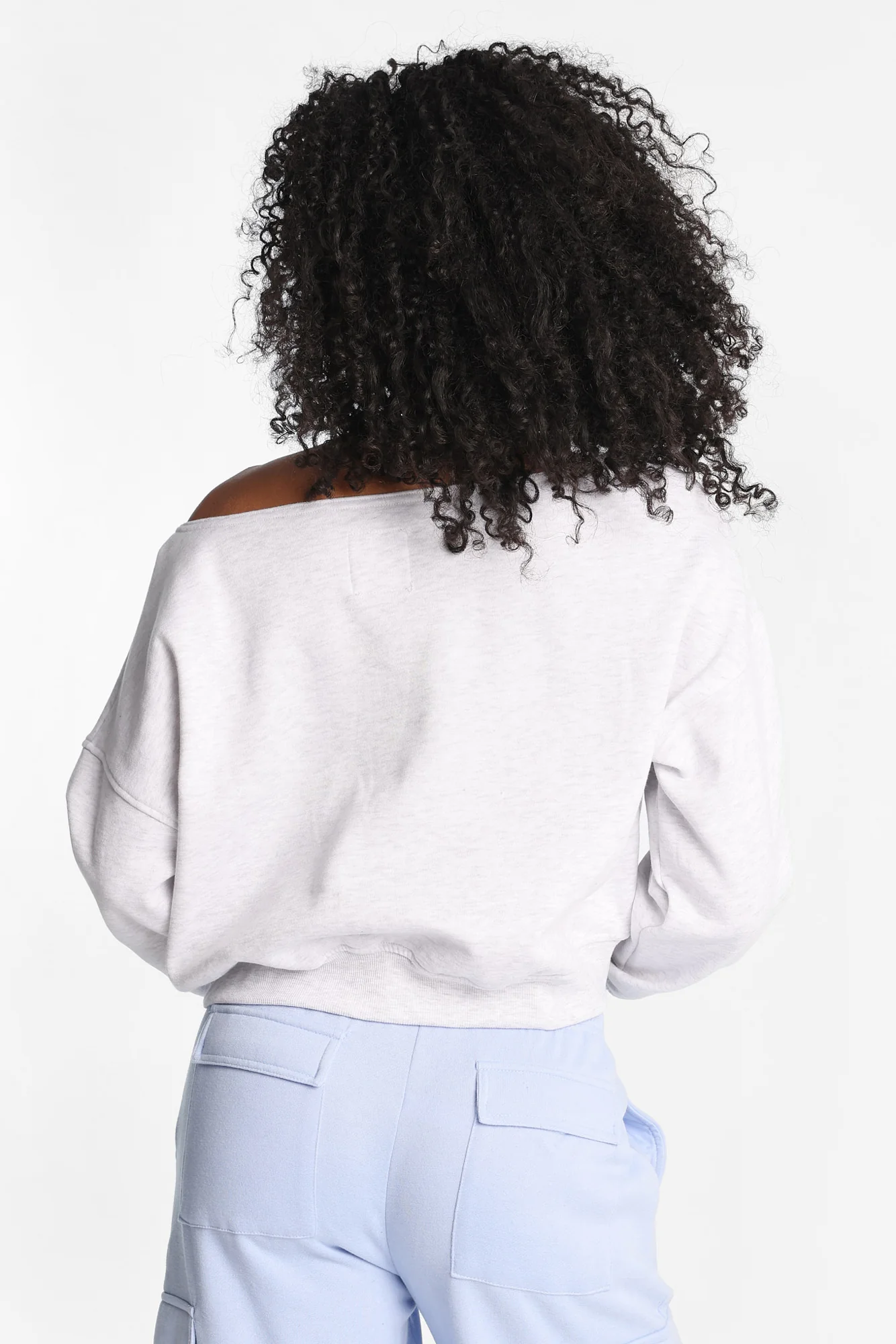 Off-Shoulder Sweatshirt - Image 11