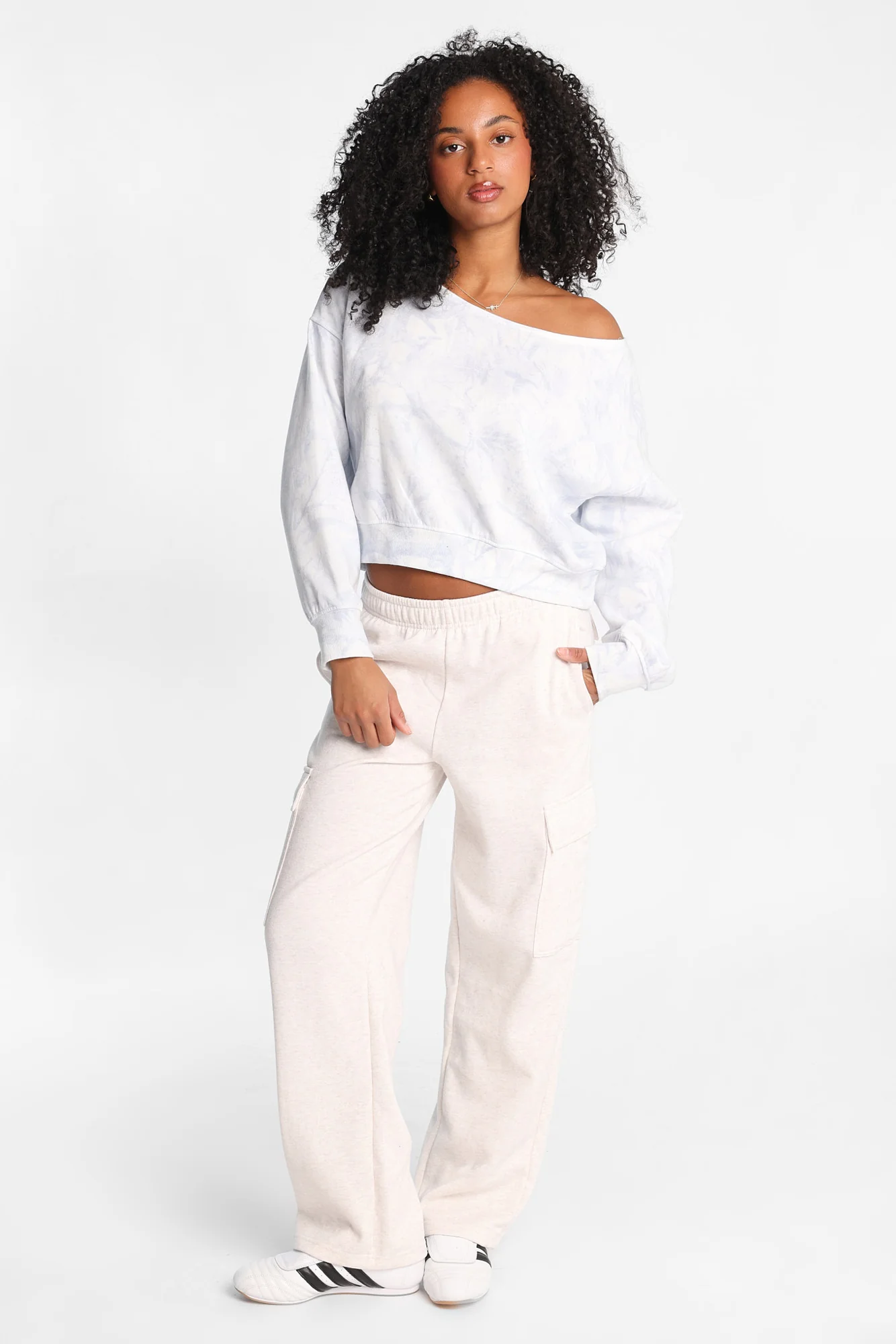 Off-Shoulder Sweatshirt - Image 16