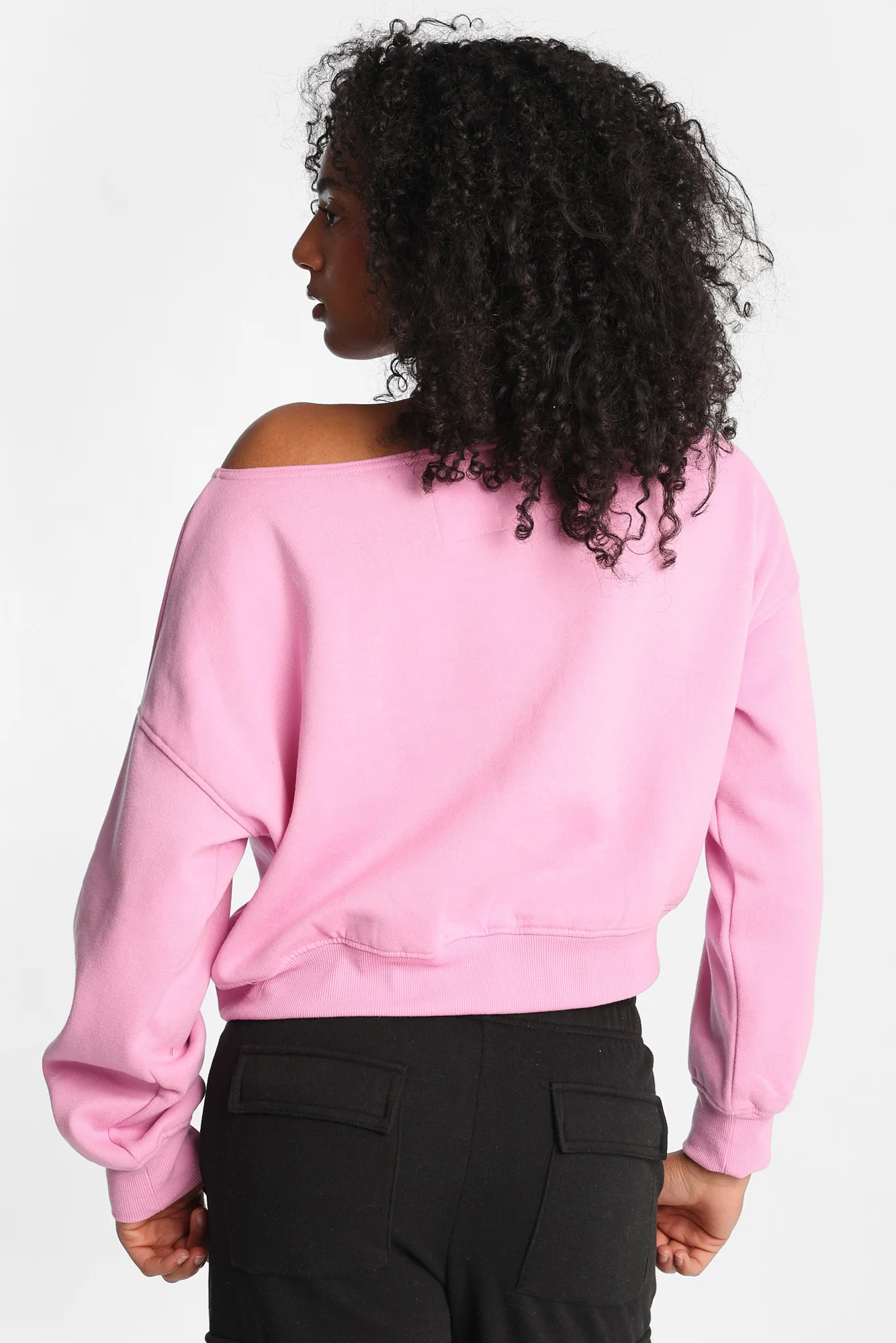 Off-Shoulder Sweatshirt - Image 19