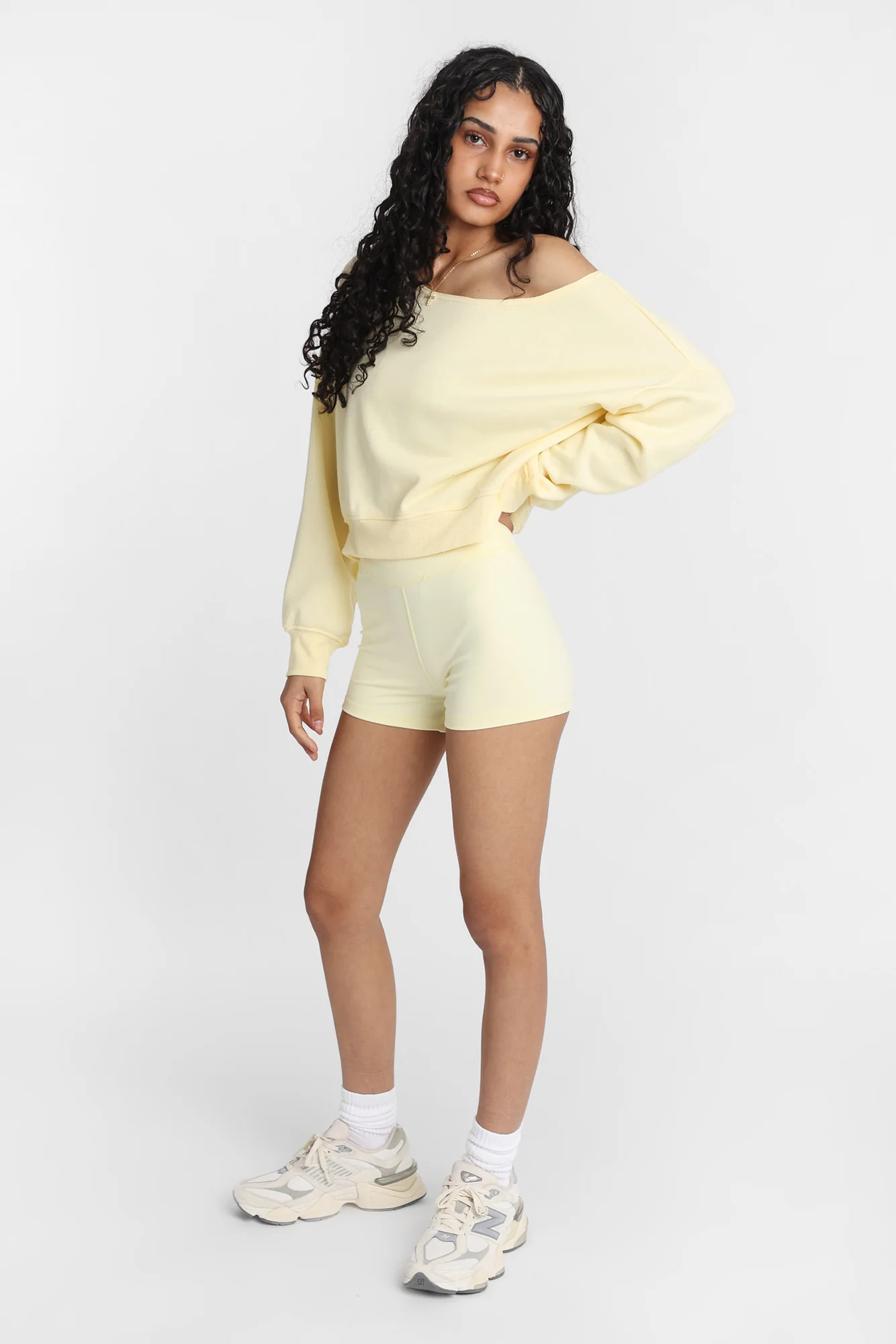 Off-Shoulder Sweatshirt - Image 8