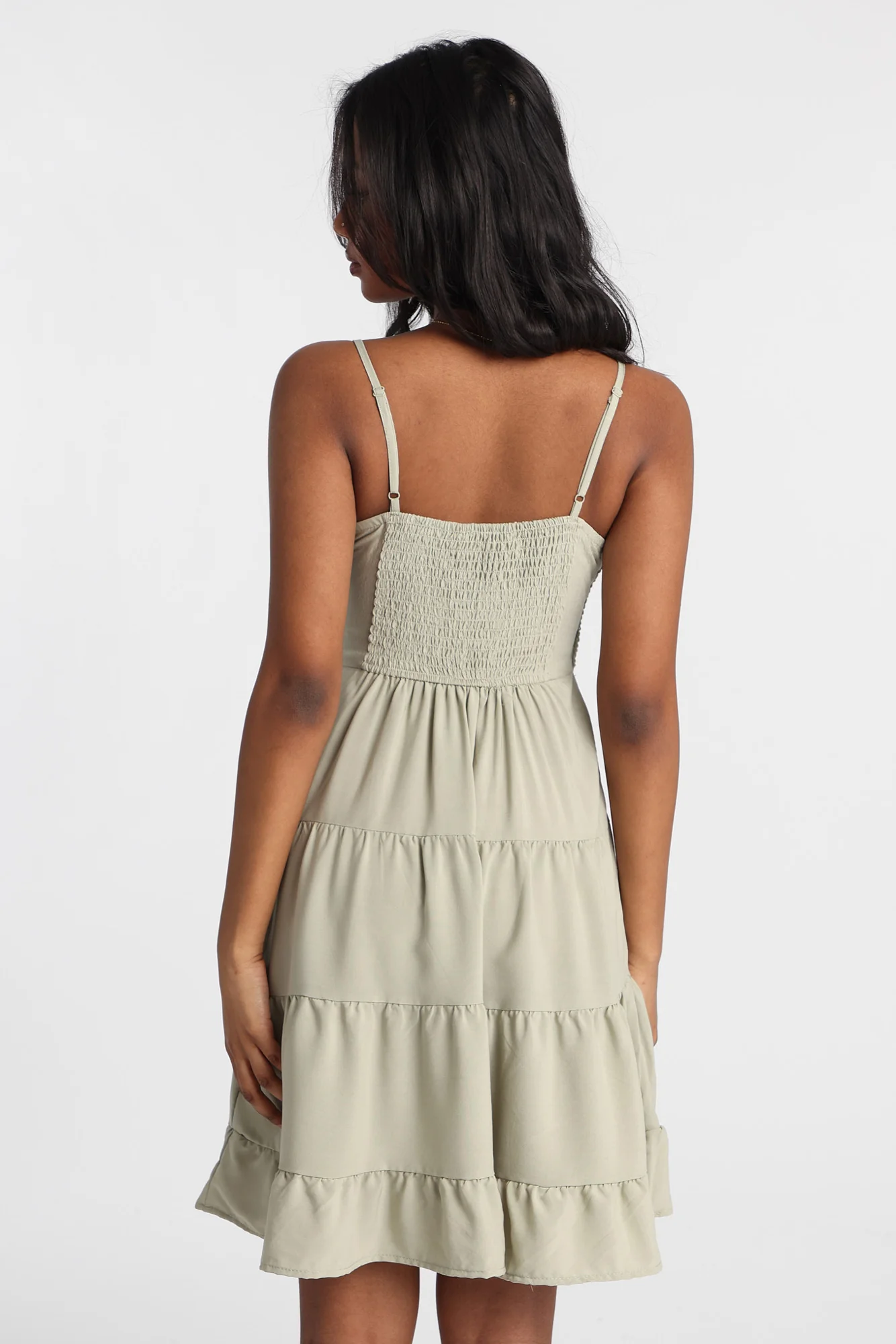 Crochet-Style Bodice Mini Dress - Image 15
