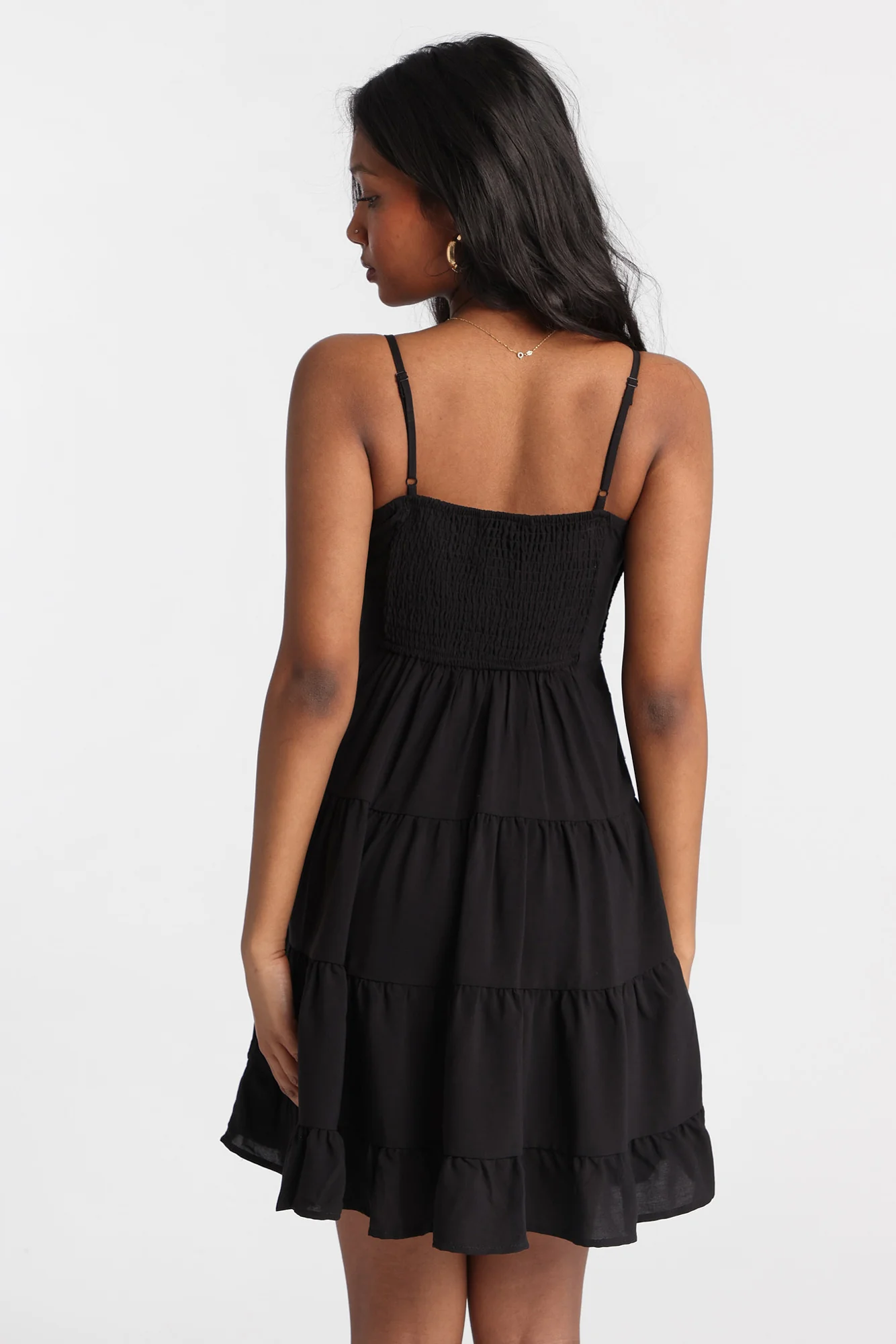 Crochet-Style Bodice Mini Dress - Image 7