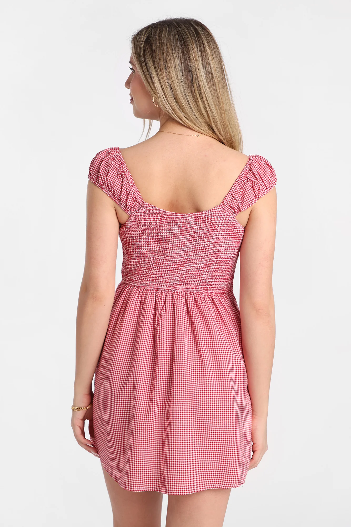 Button-Front Mini Dress - Image 10