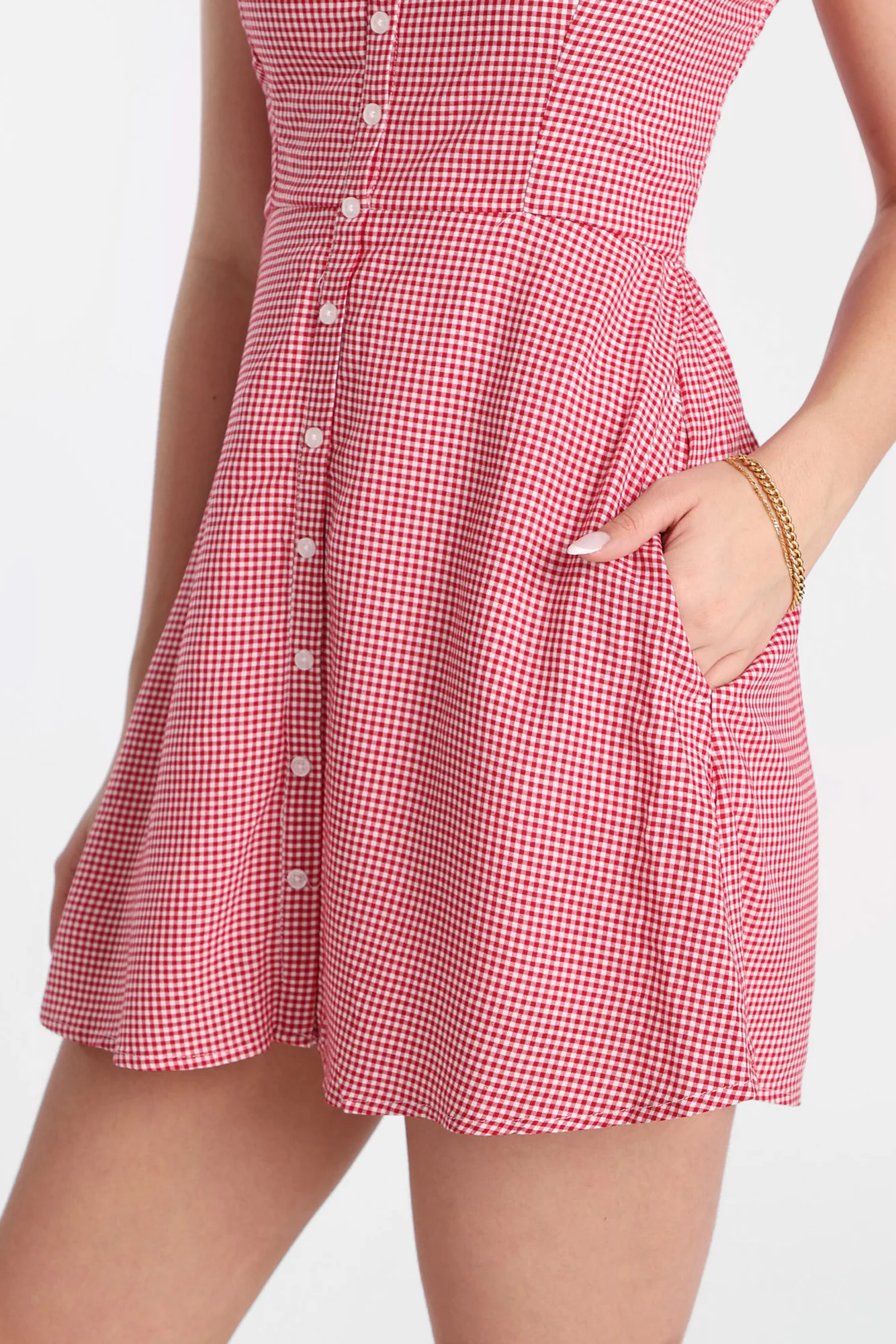 Button-Front Mini Dress - Image 12