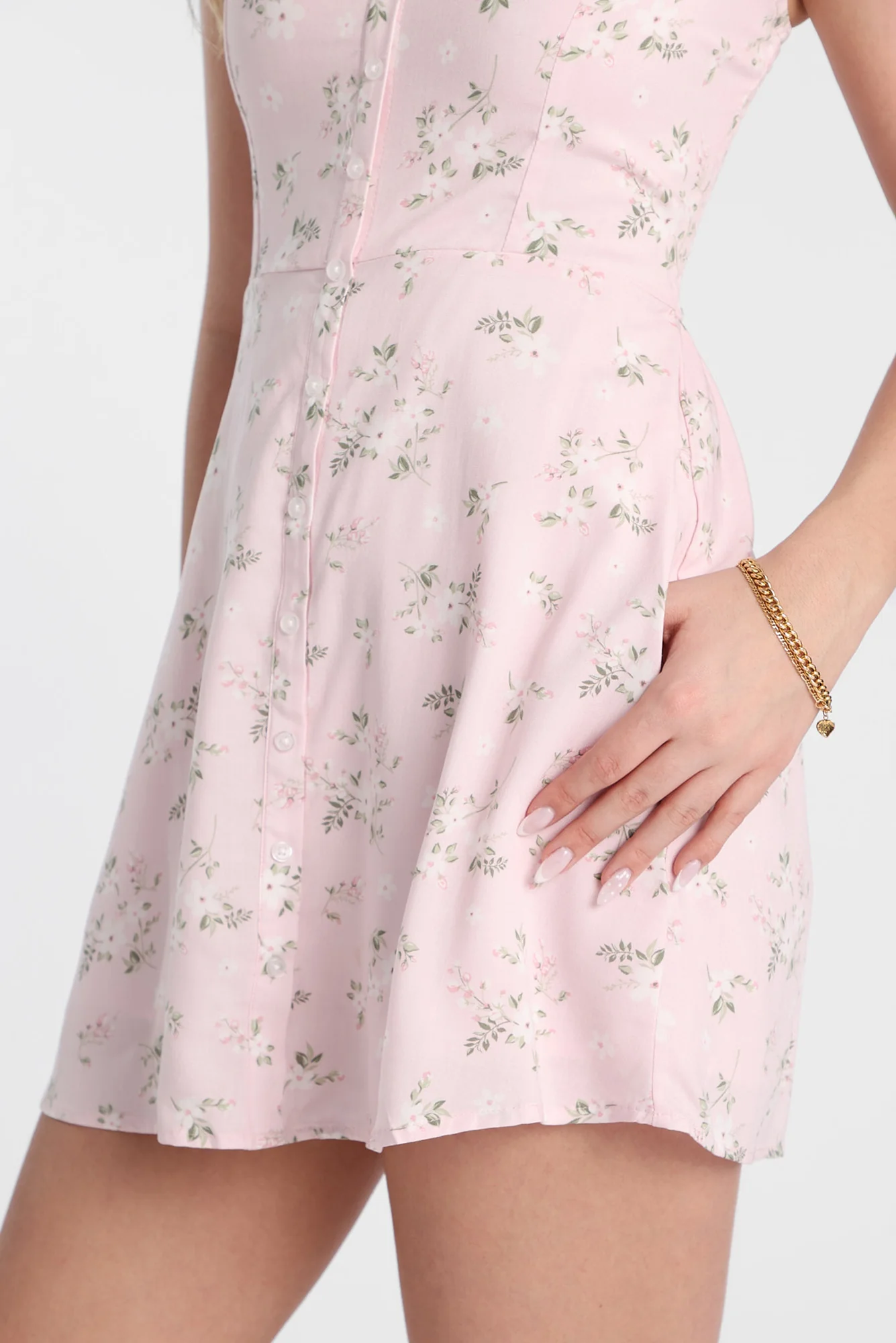 Button-Front Mini Dress - Image 21