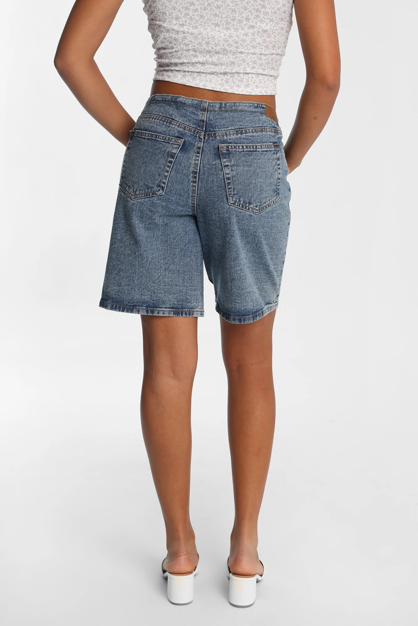 Mid Rise Drawstring Jorts - Image 3