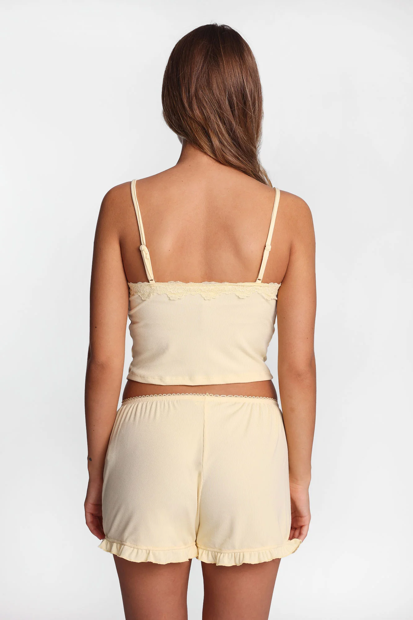 Super Soft Ribbed Knit Pajama Tank Top & Shorts 2-Piece Set - Image 25