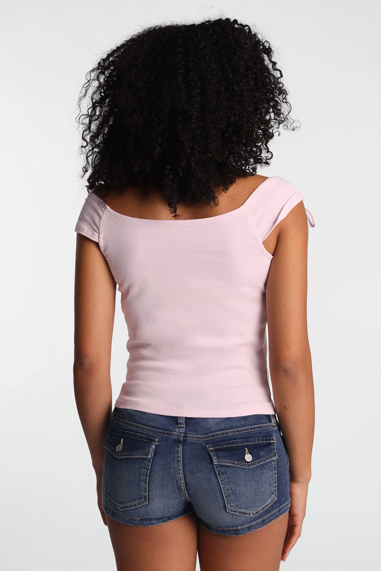 Off-Shoulder Tie Top - Image 15