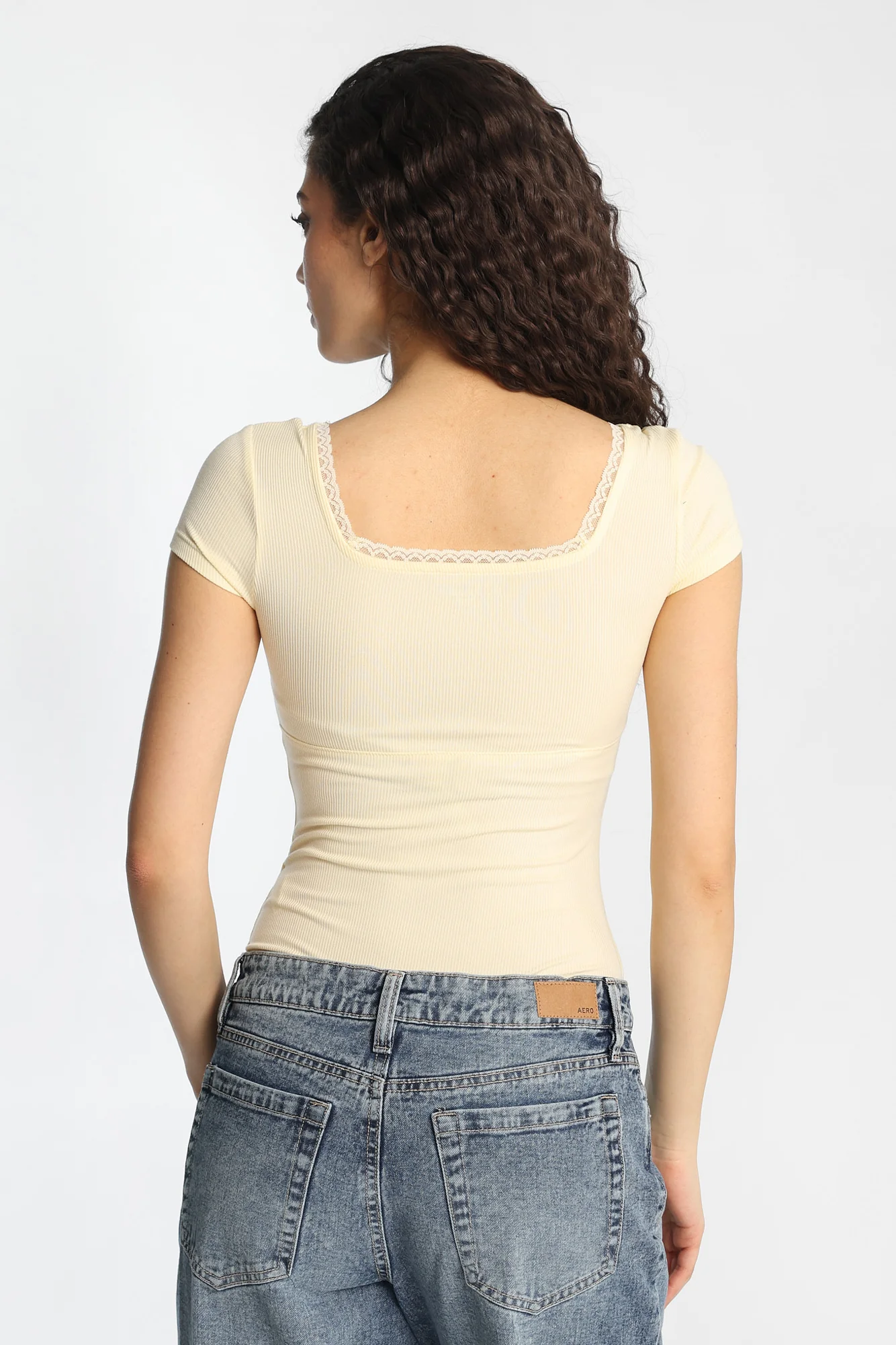 Super Soft Ribbed Short Sleeve Square Neck Bodysuit - Image 18