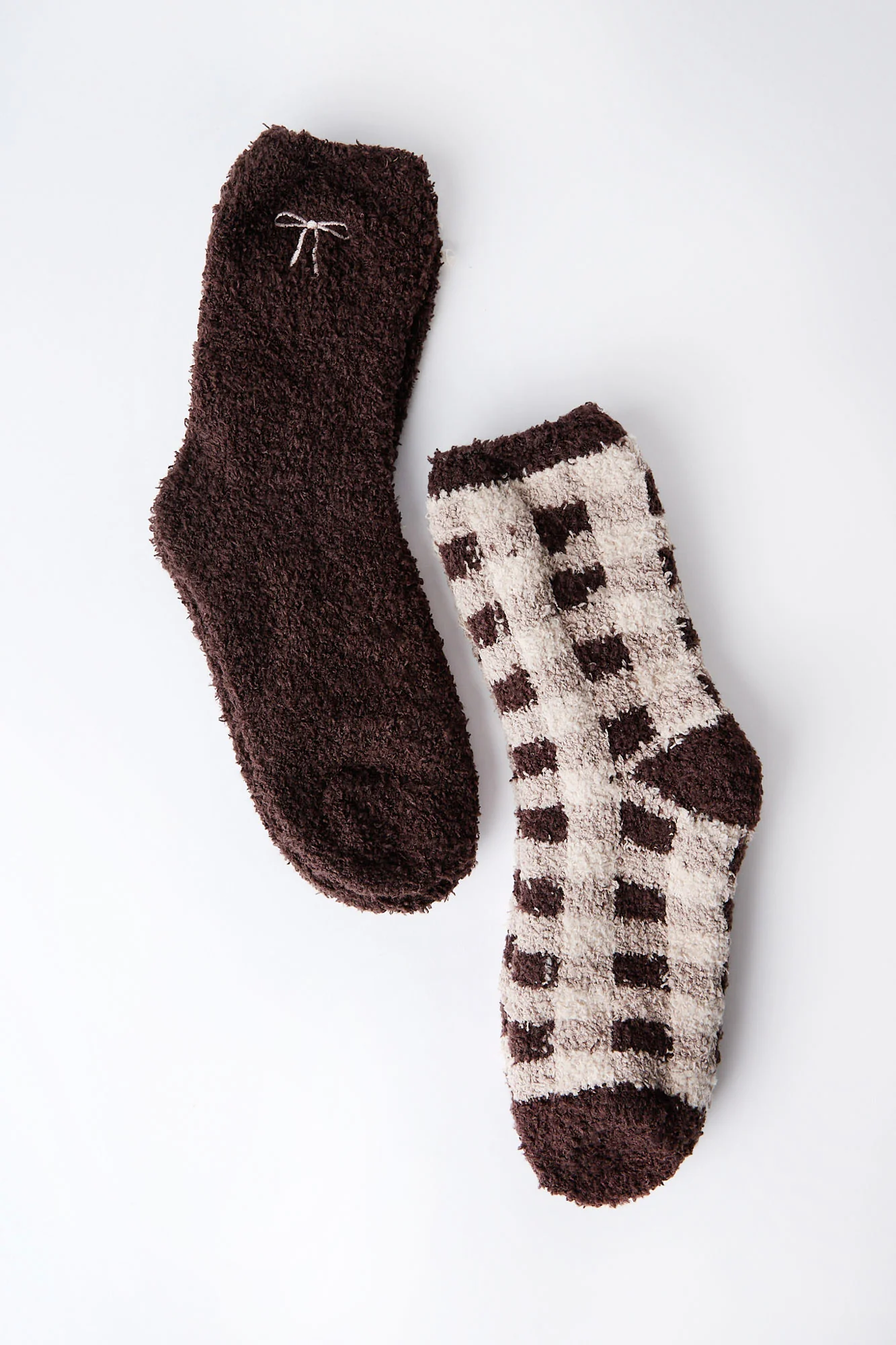 Soft Plush Printed Socks 2-Pack - Image 2