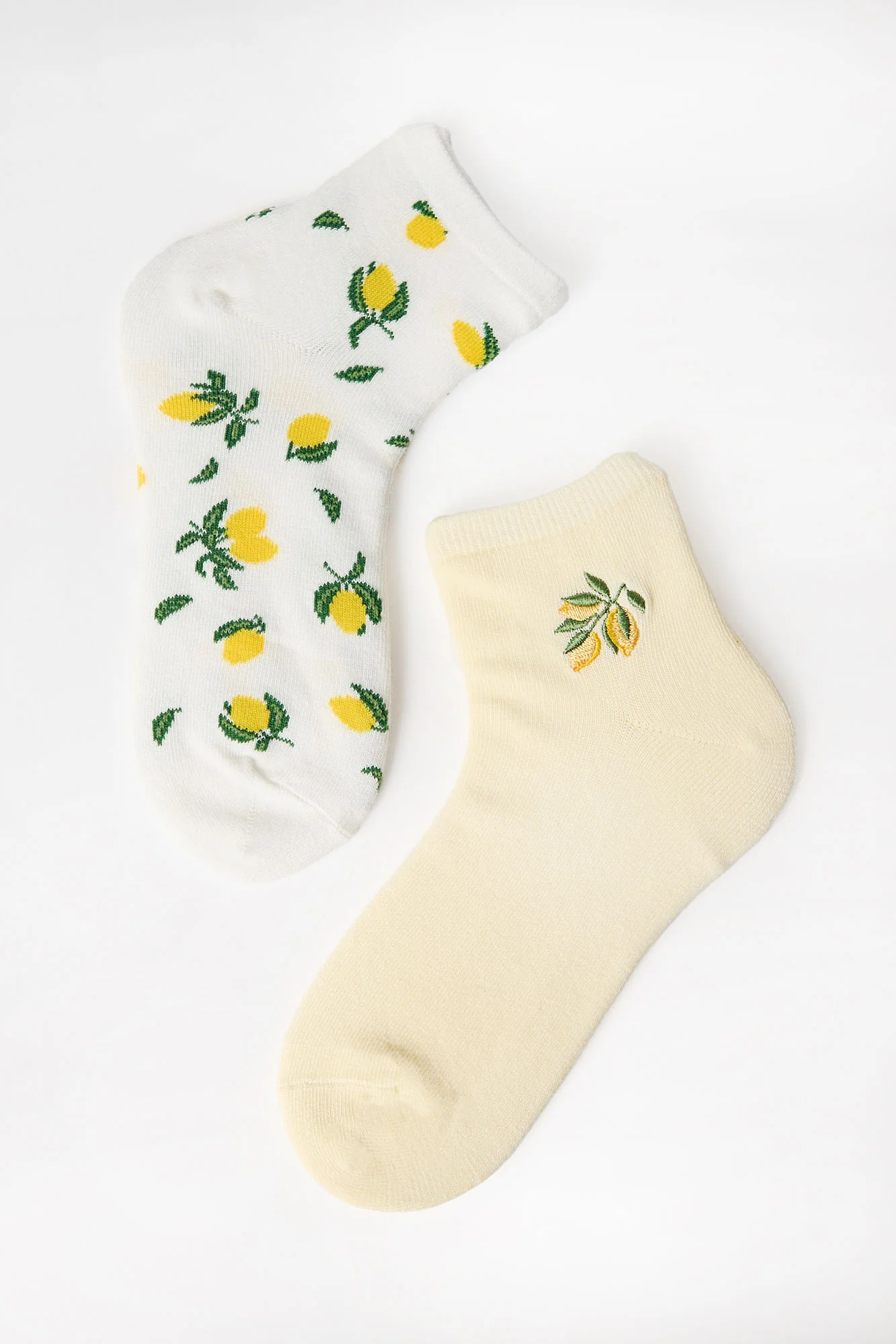 Embroidered Boyfriend Crew Socks 2-Pack - Image 2