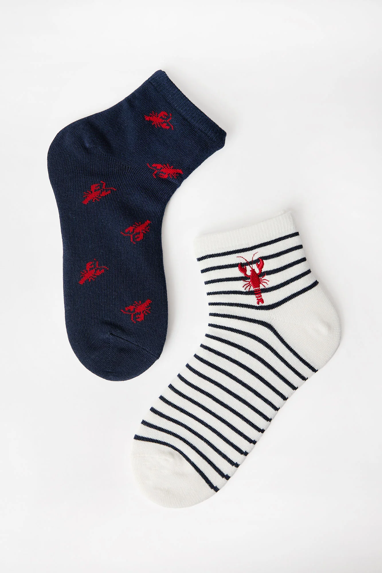 Embroidered Boyfriend Crew Socks 2-Pack - Image 5