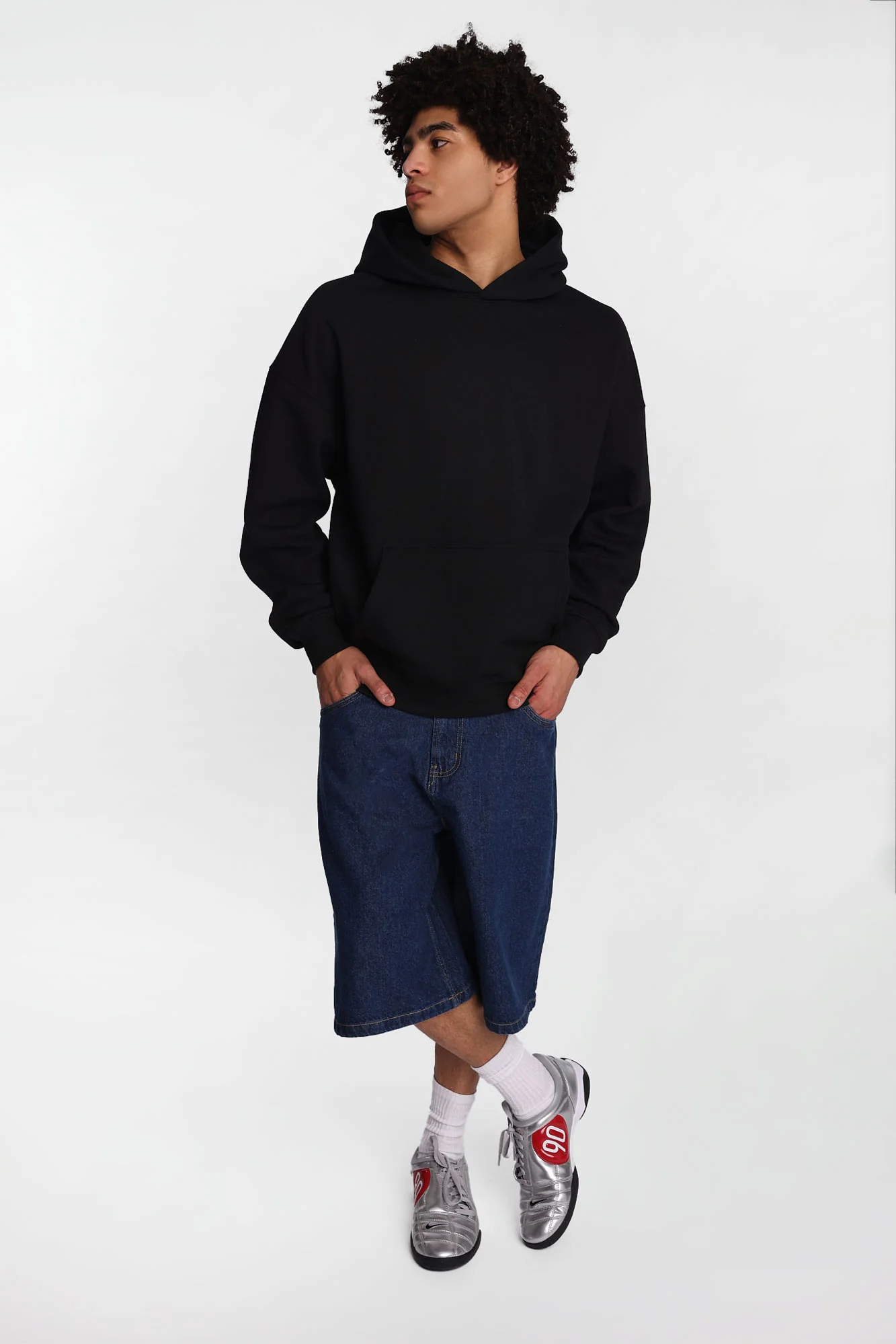 North Western Heavyweight Fleece Boxy Hoodie - Image 9