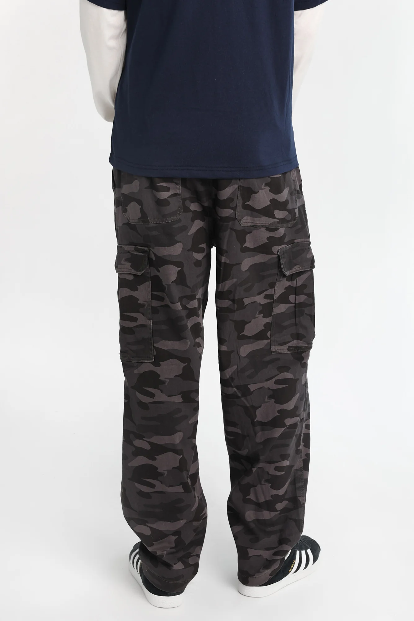 Camouflage Baggy Skater Cargo Twill Pants - Image 9
