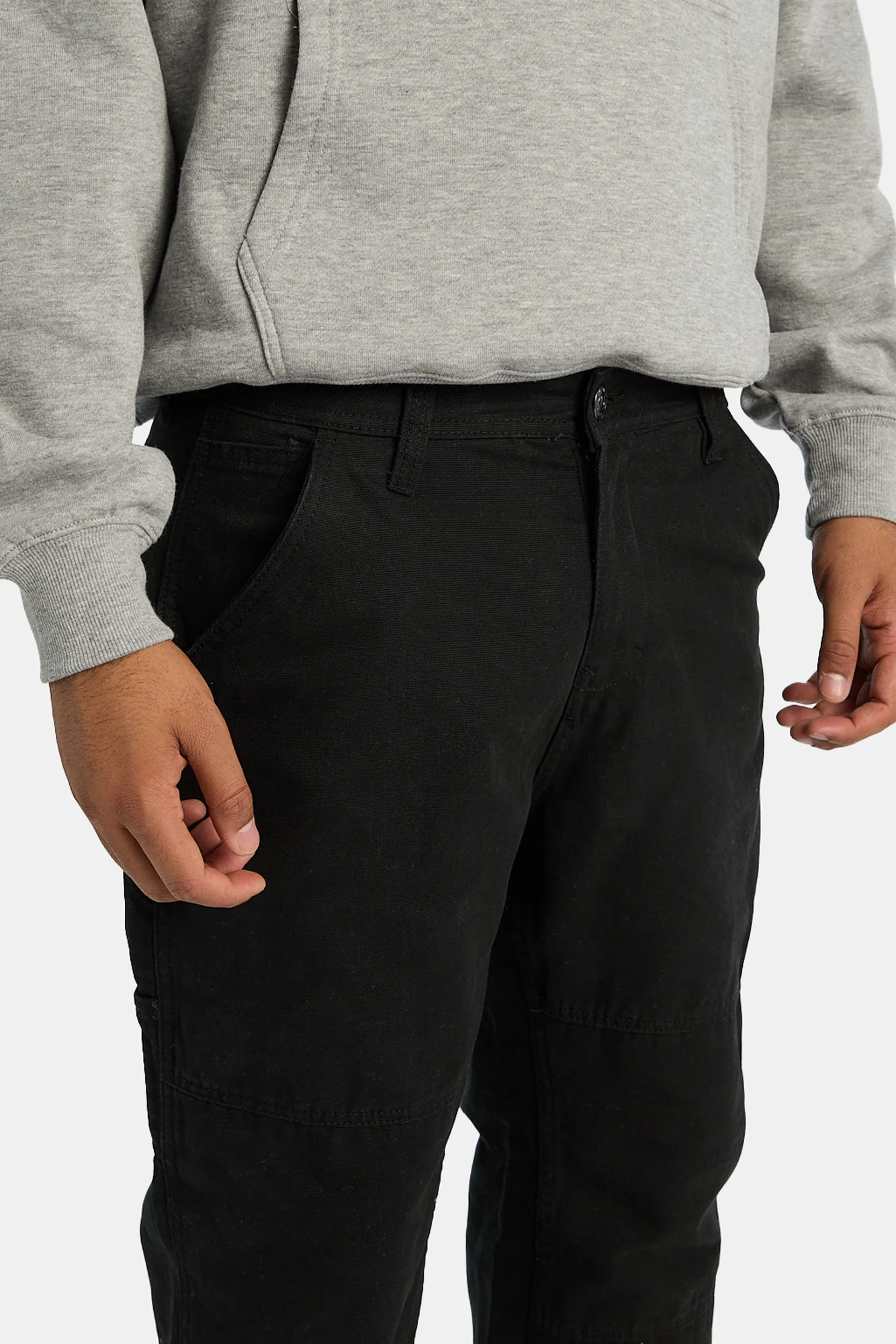 Cotton Canvas Utility Carpenter Pants - Image 3