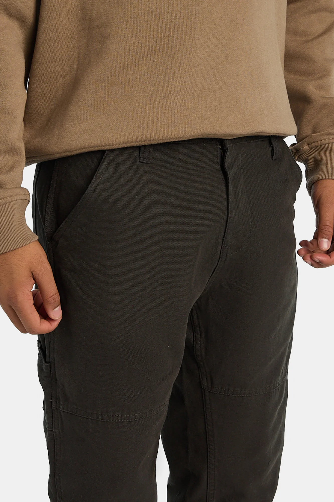 Cotton Canvas Utility Carpenter Pants - Image 8