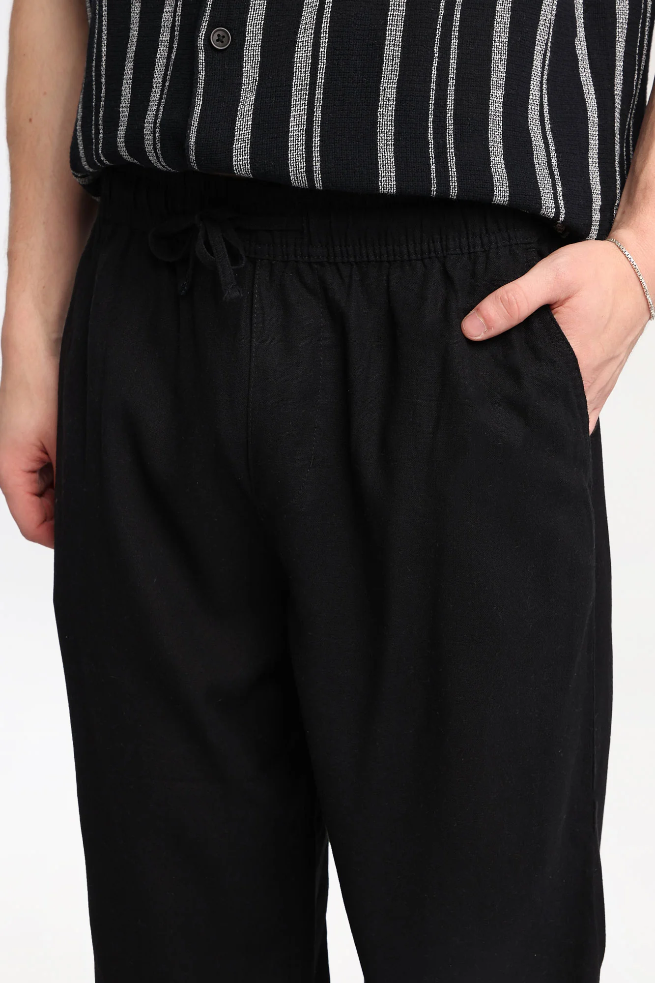 Linen-Blend Pull-On Pants - Image 10