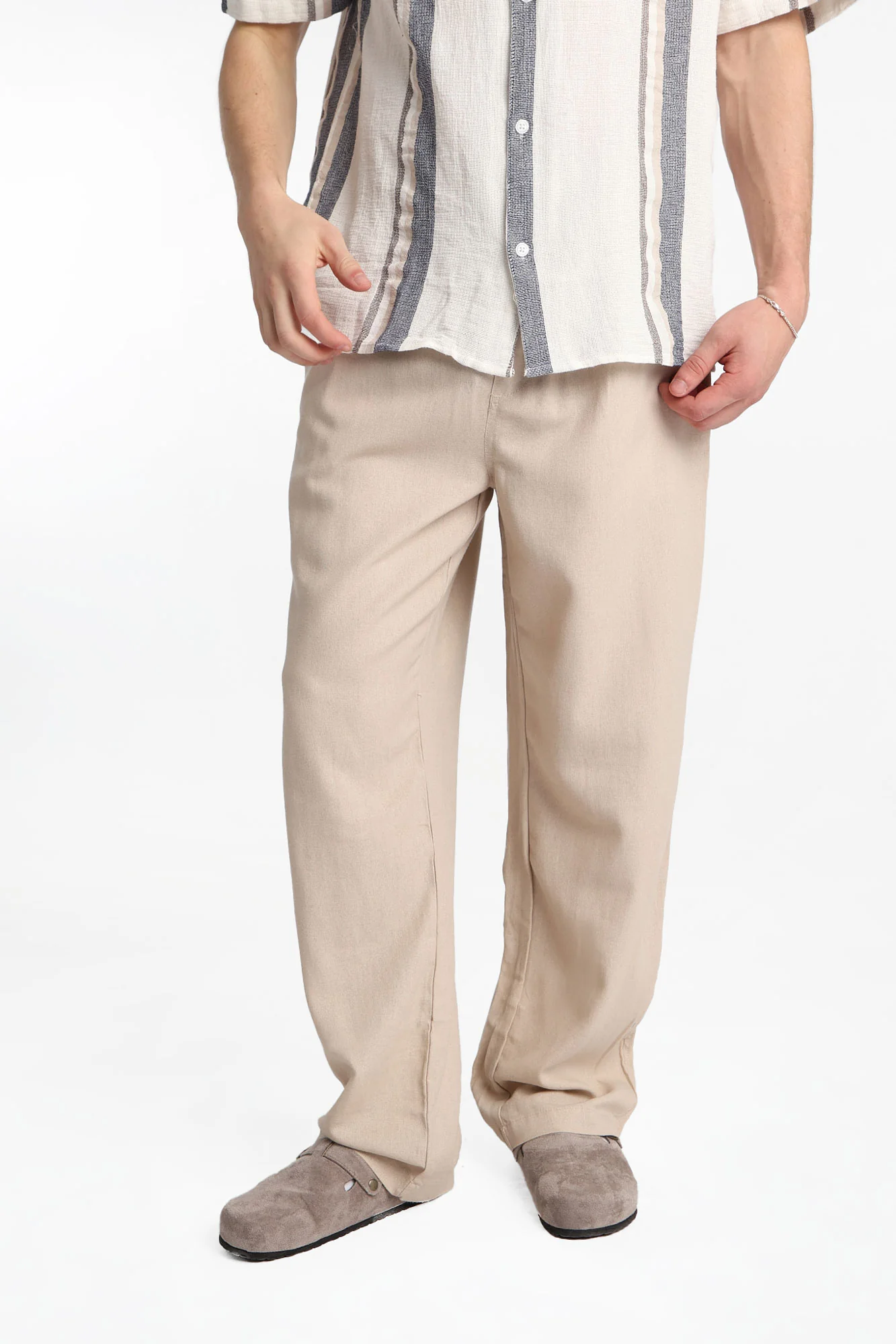 Linen-Blend Pull-On Pants - Image 5