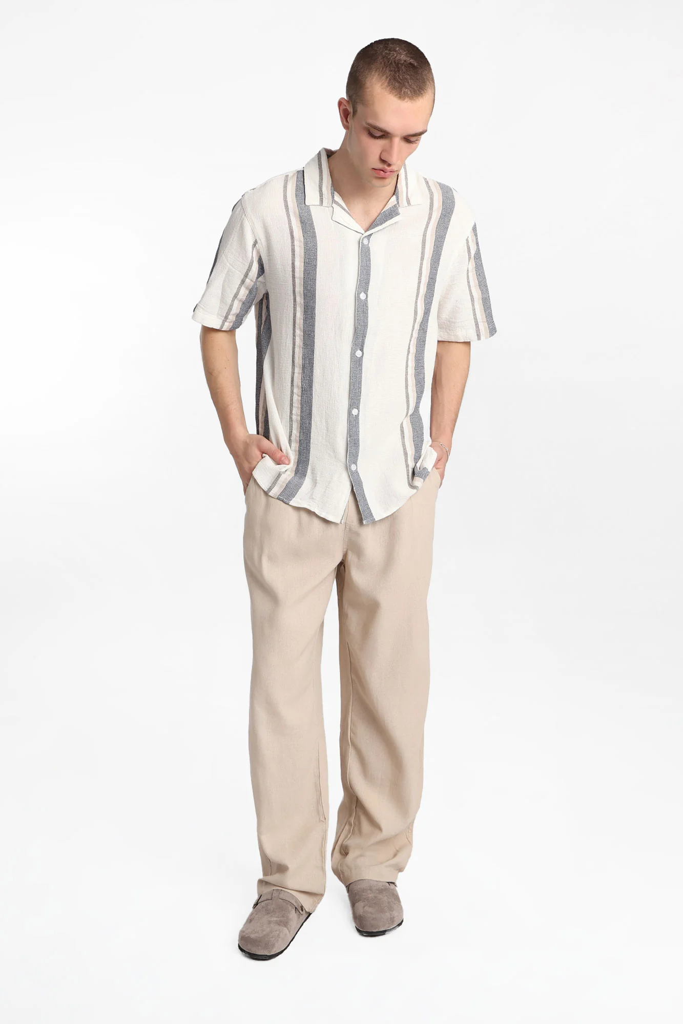 Linen-Blend Pull-On Pants - Image 8