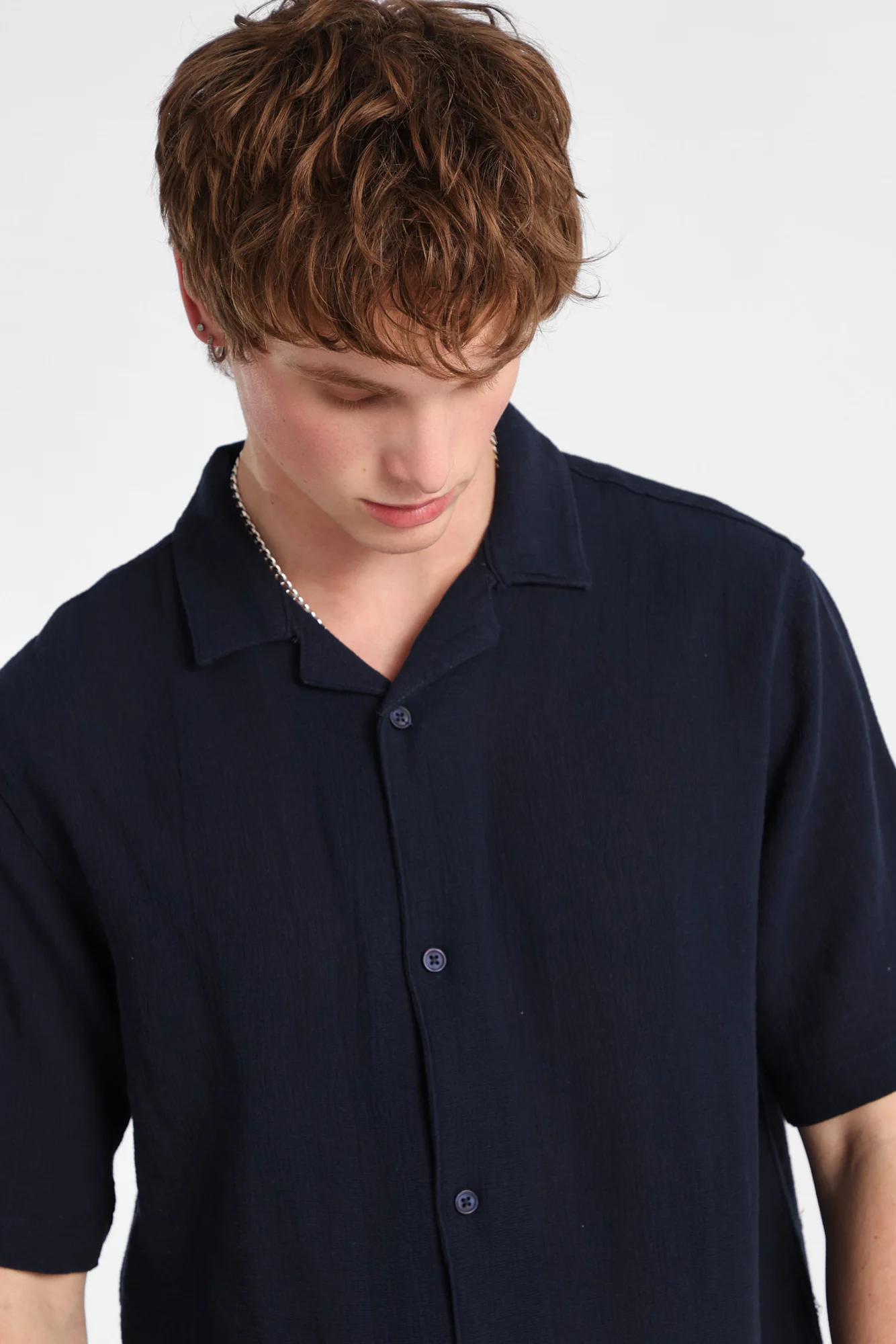 Cotton Gauze Button-Up Shirt - Image 11