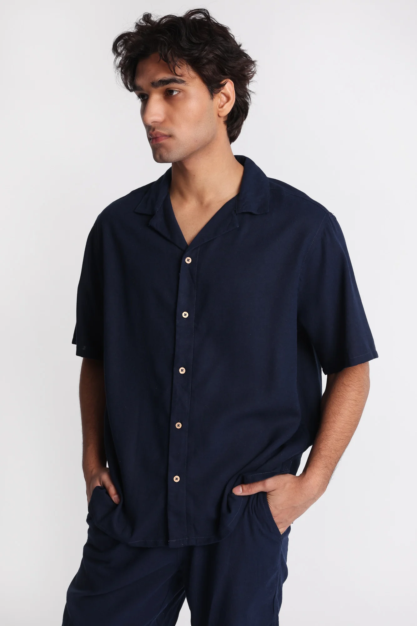 Linen-Blend Button-Up Shirt - Image 23