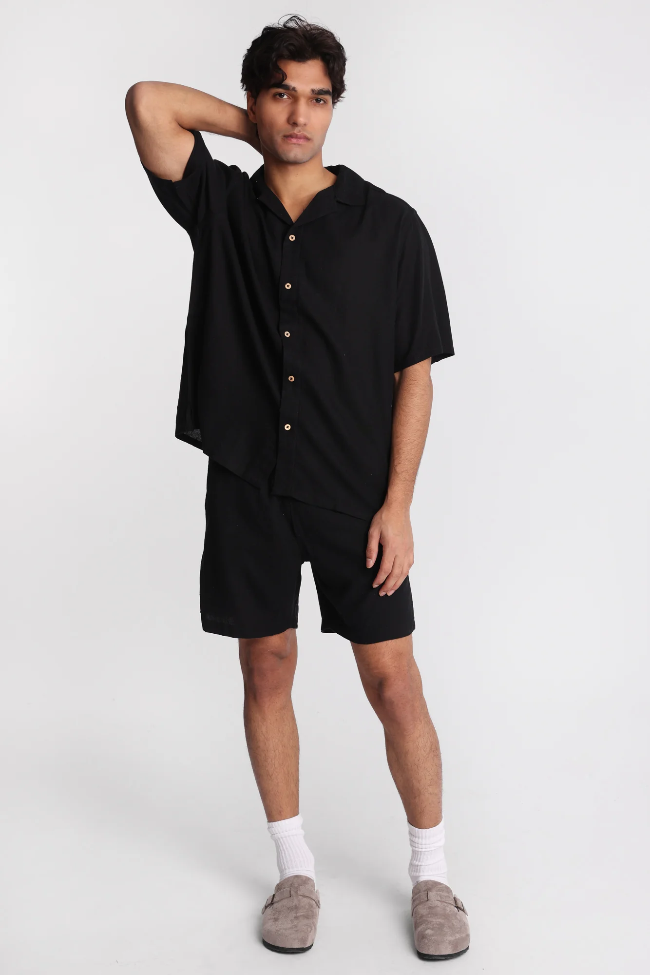 Linen-Blend Button-Up Shirt - Image 5