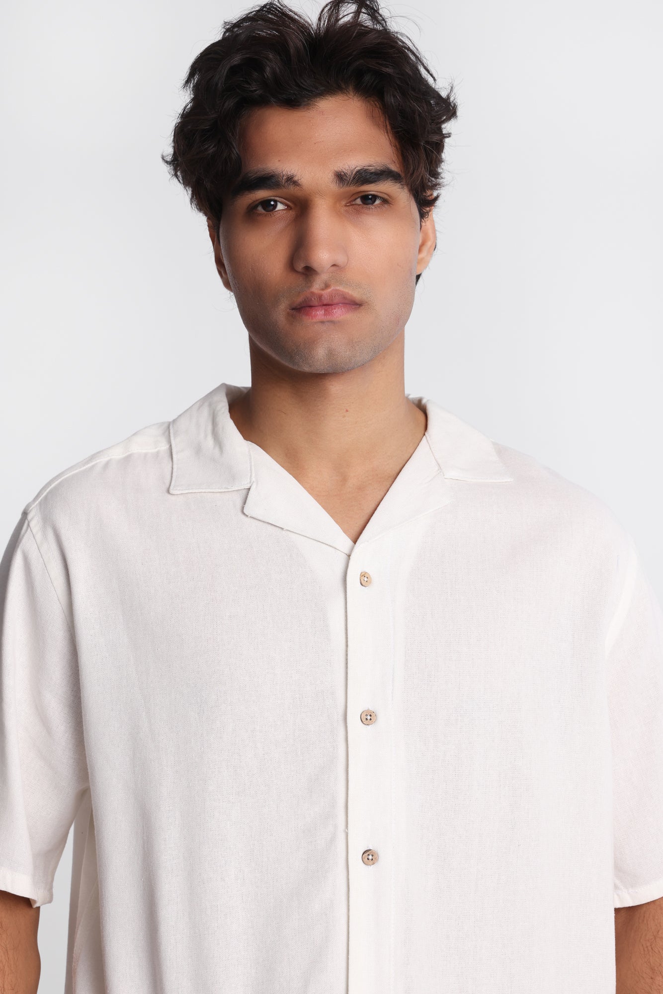 Linen-Blend Button-Up Shirt - Image 7