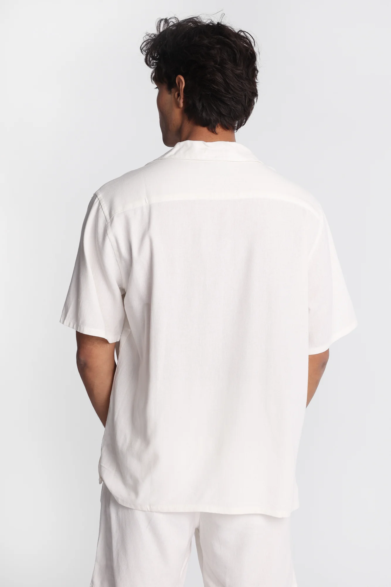 Linen-Blend Button-Up Shirt - Image 8