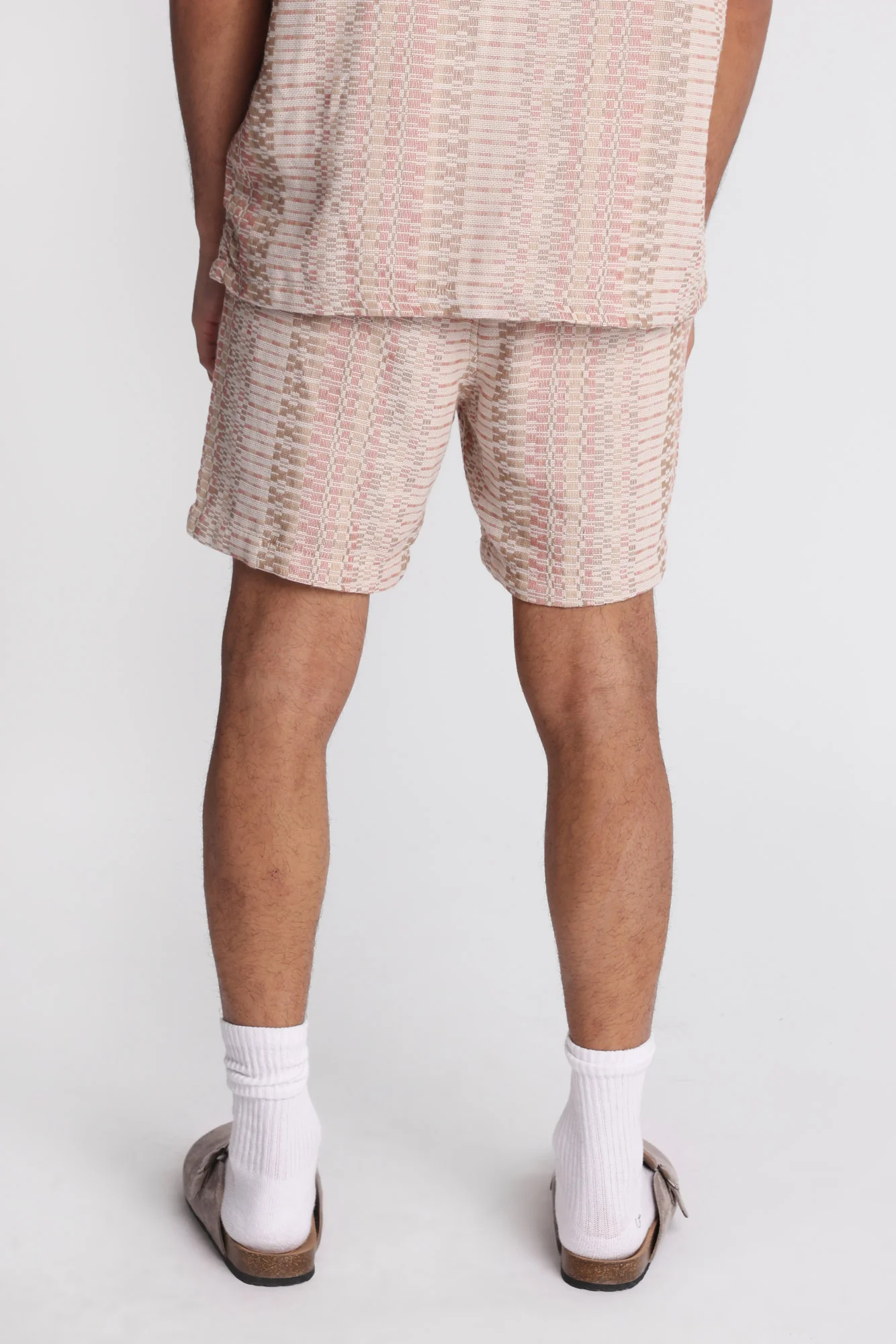Textured Square Knit Shorts - Image 3