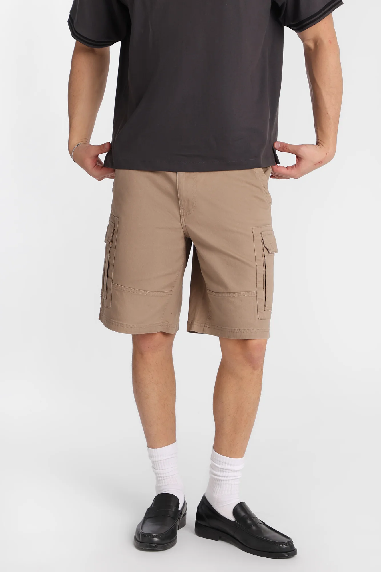Twill Cargo Shorts - Image 11