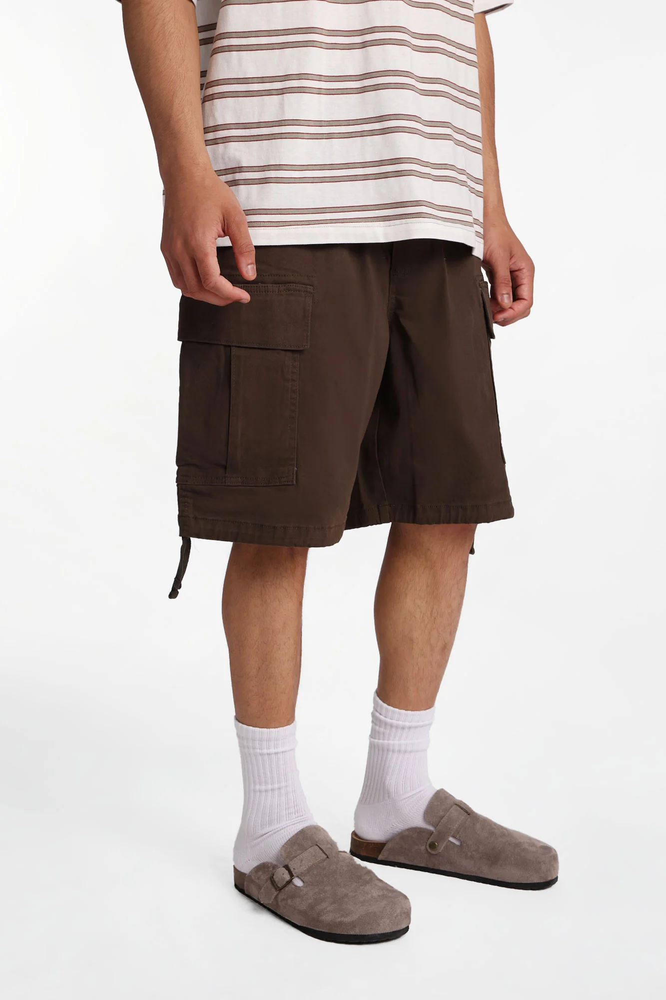 Multi-Pocket Twill Shorts - Image 10