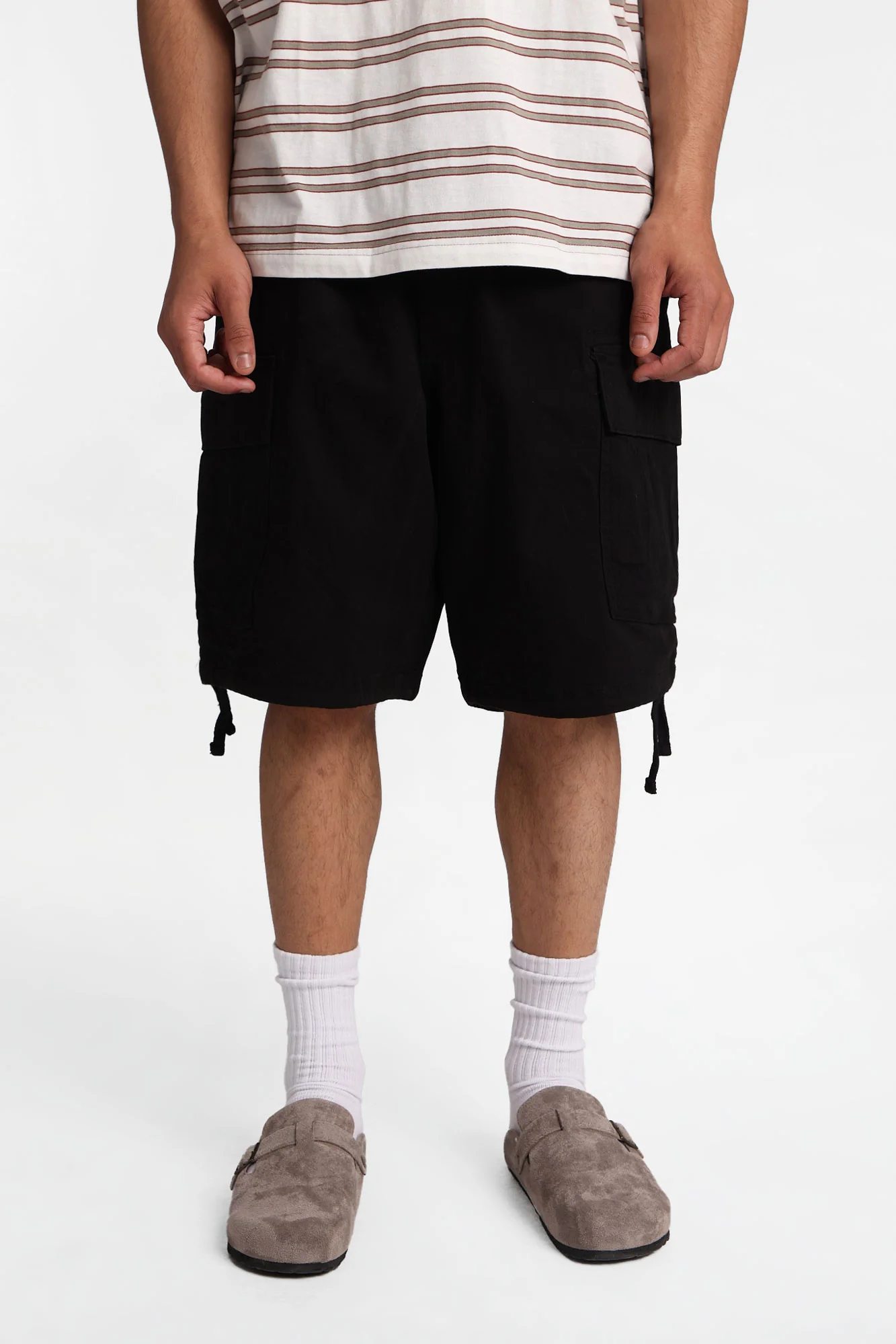 Multi-Pocket Twill Shorts - Image 4