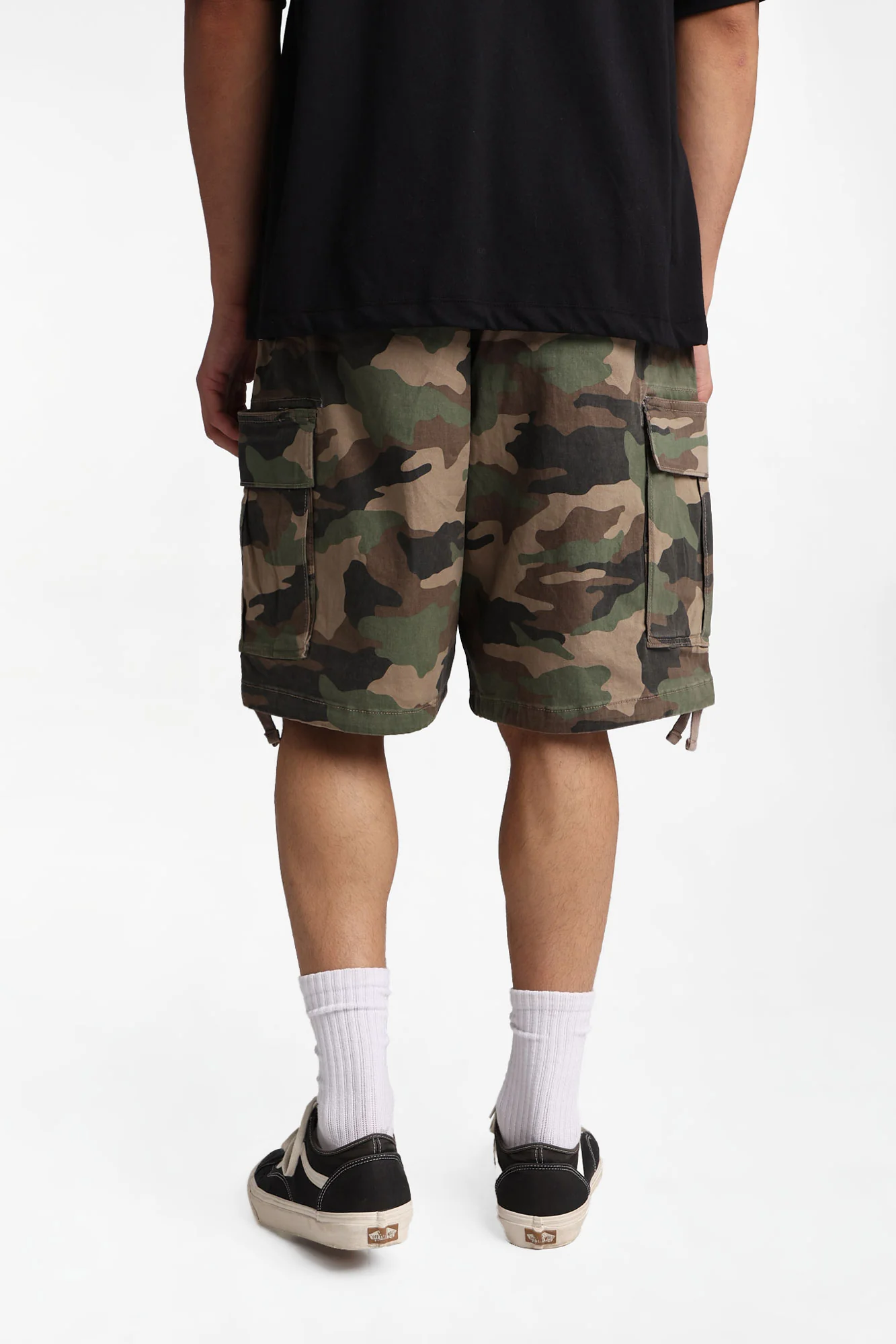Multi-Pocket Twill Shorts - Image 8