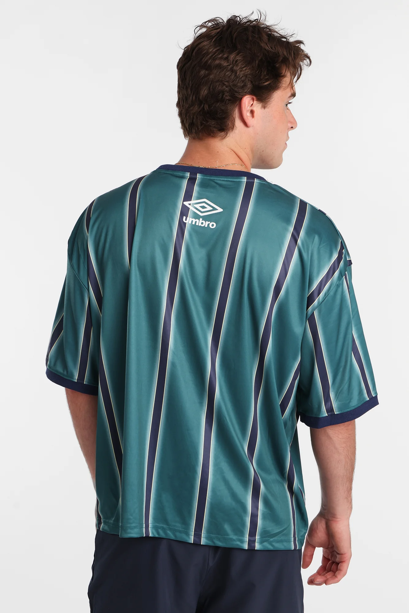 Umbro Large Logo Striped Tee - Image 3