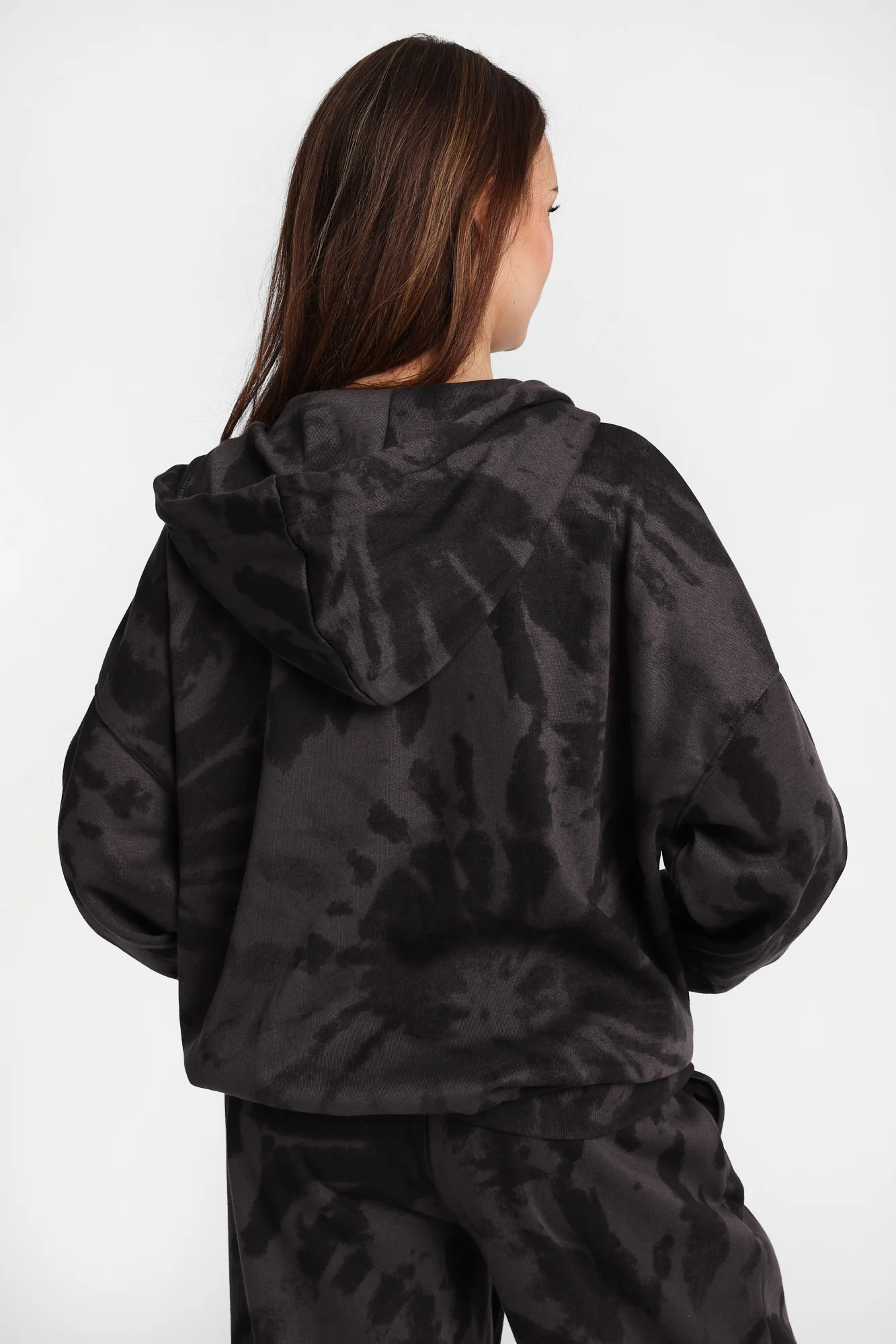 Tie-Dye Oversized Zip-Up Hoodie - Image 3