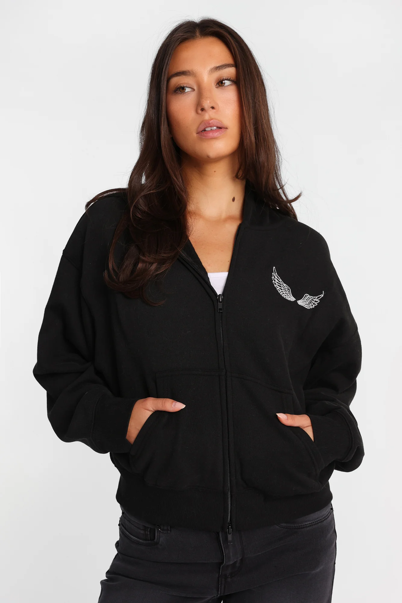 Double-Zip Graphic Hoodie - Image 2