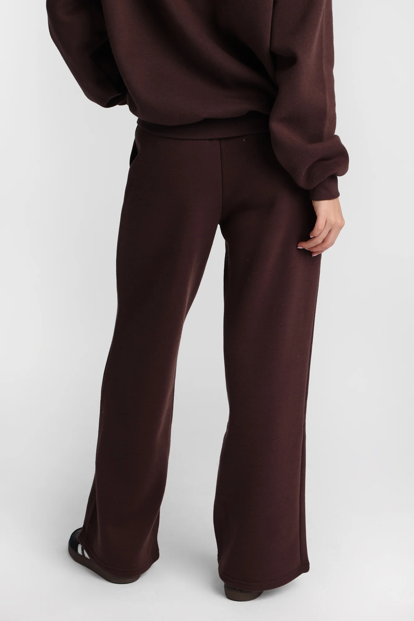 Fleece Wide Leg Drawstring Sweatpants - Image 15