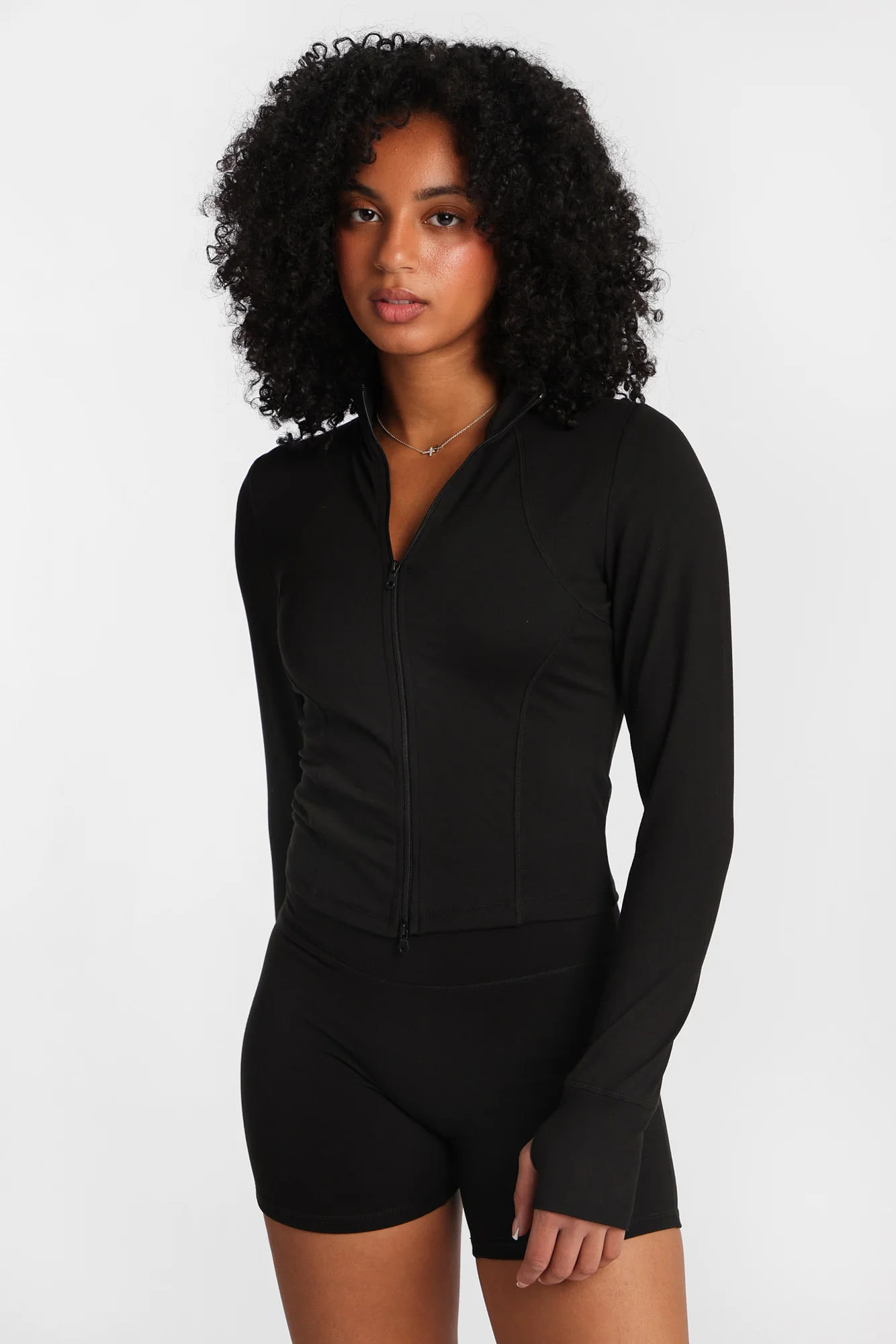 Super Smooth Zip-Up Thumb Jacket - Image 2