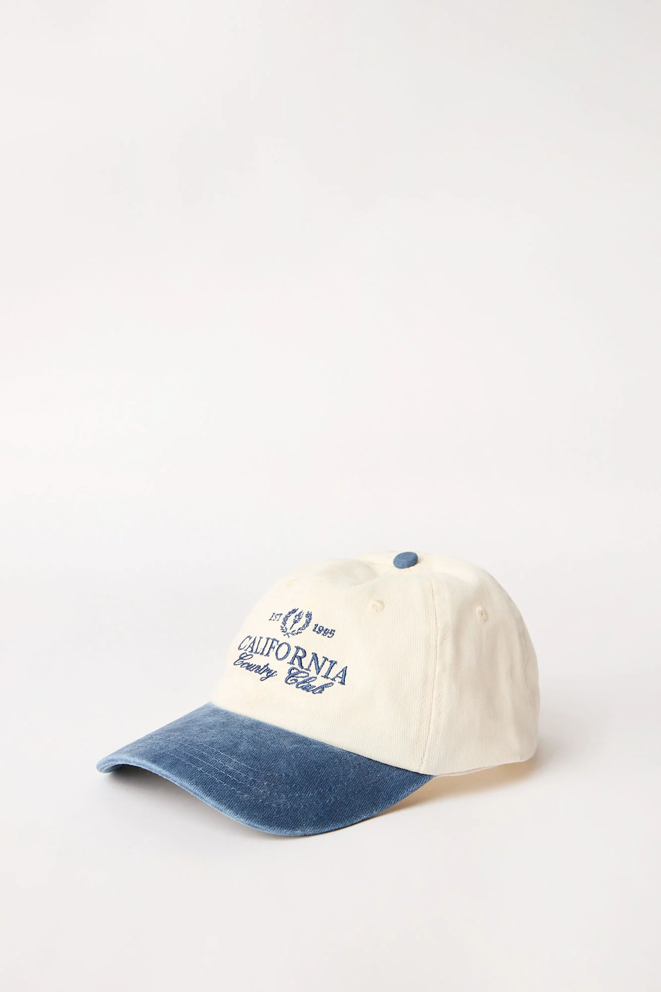 Washed Denim Baseball Cap