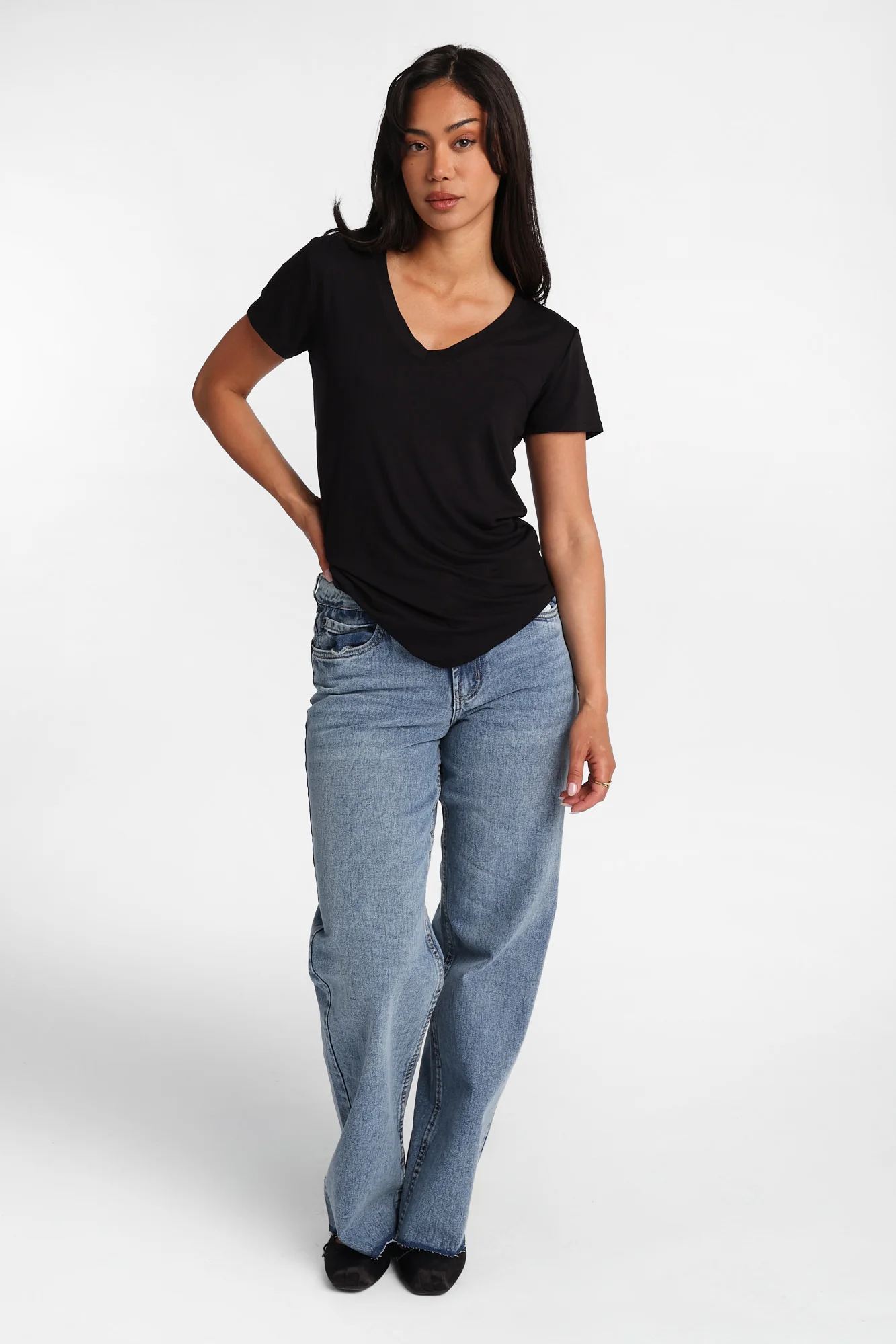 V-Neck Relaxed Tee - Image 4