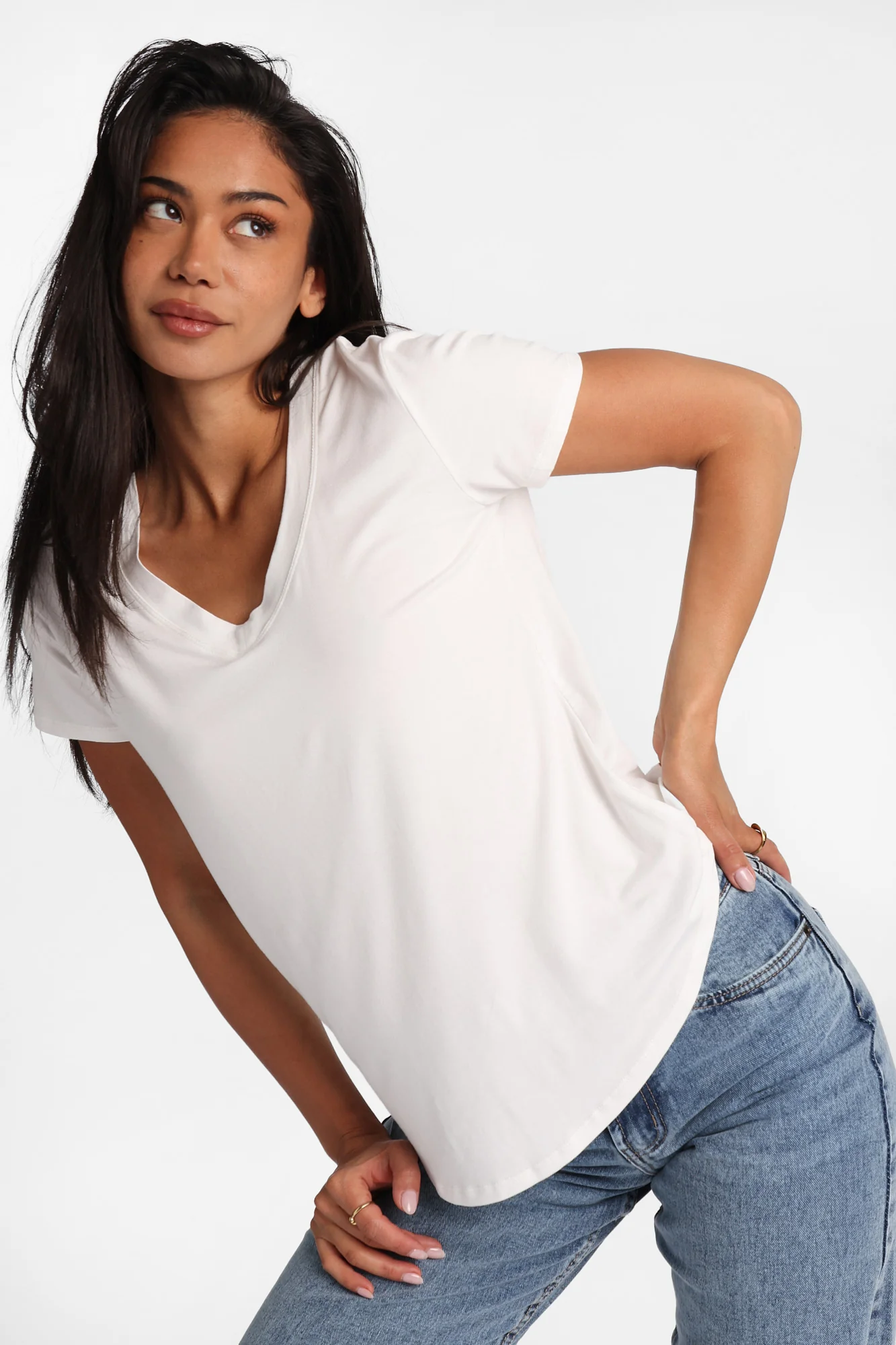V-Neck Relaxed Tee - Image 5